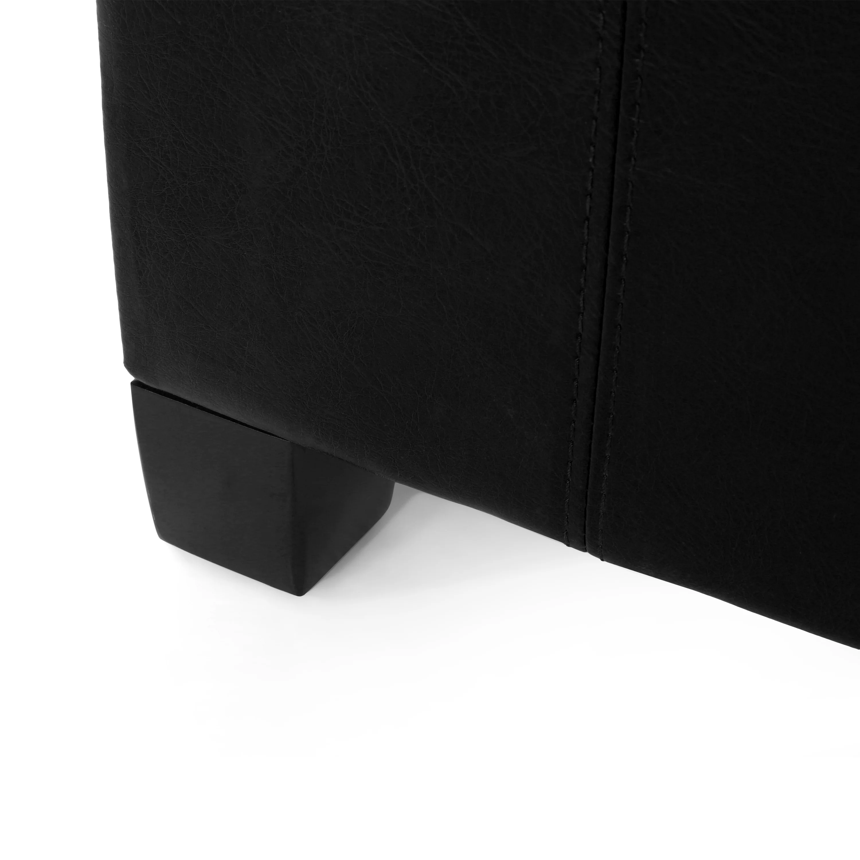 Rigby Faux Leather Storage Ottoman - furnishings