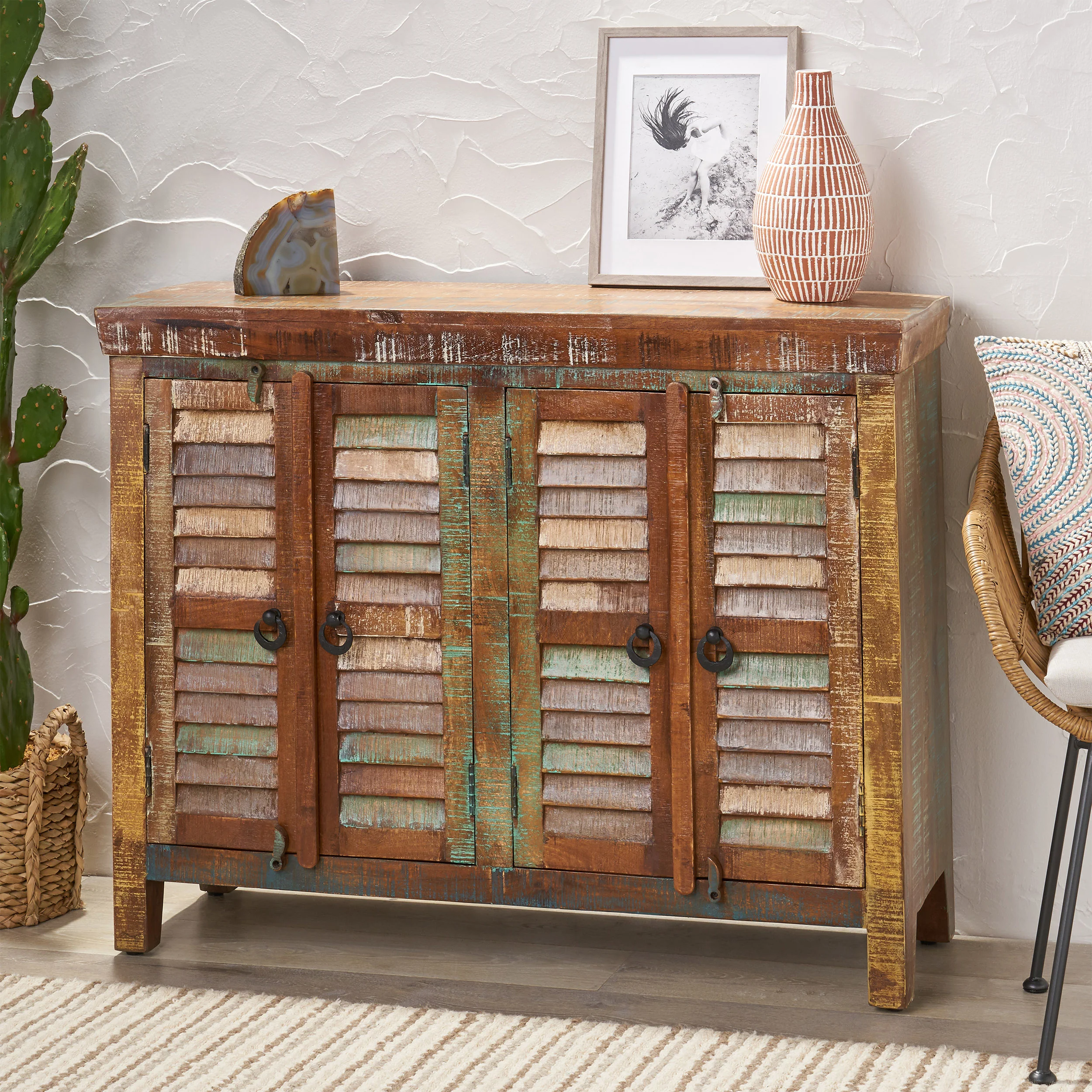 Niel Recycled Wood Cabinet - furnishings