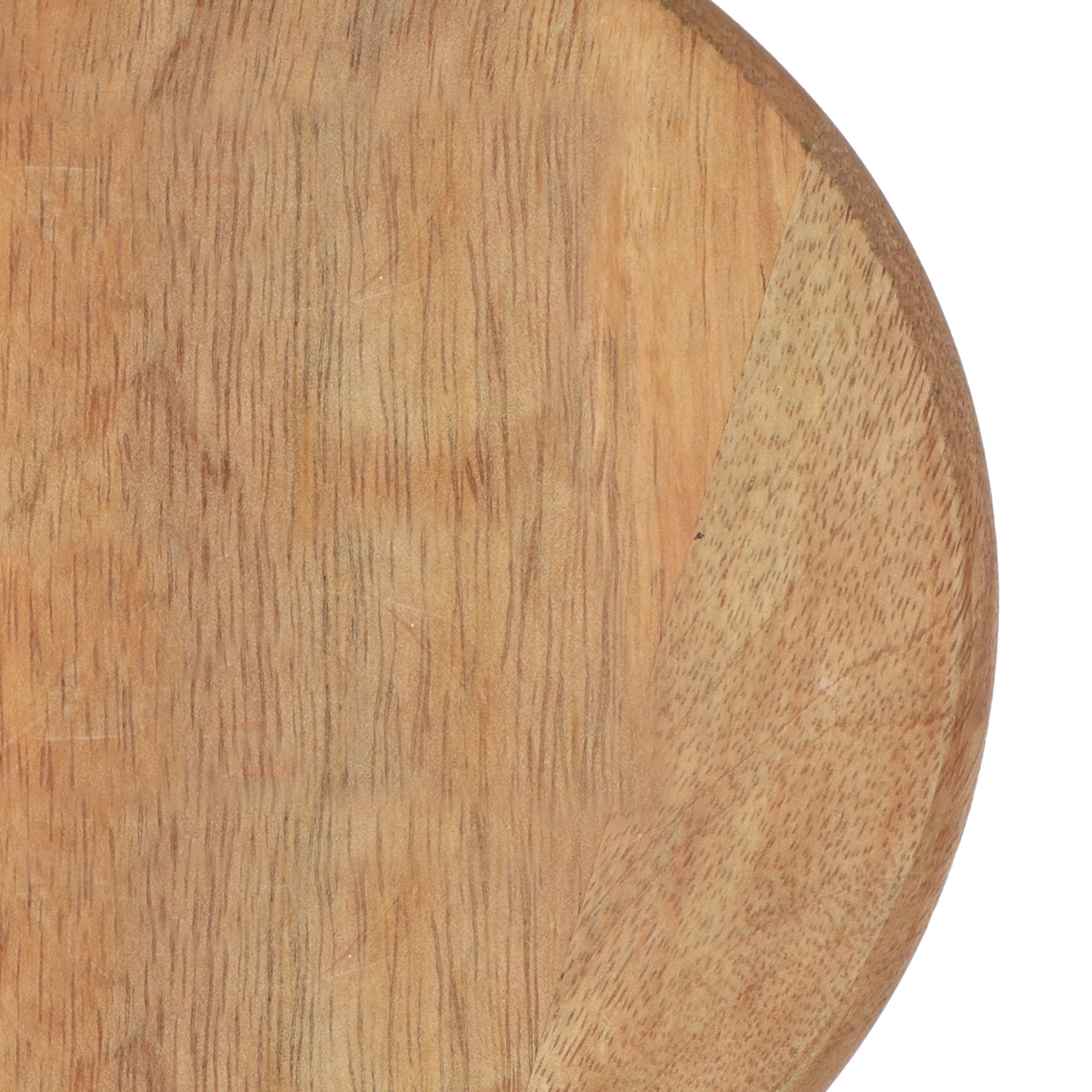Mondell Boho Handcrafted Mango Wood Hurricane Candle Holder, Natural and Nickel - furnishings