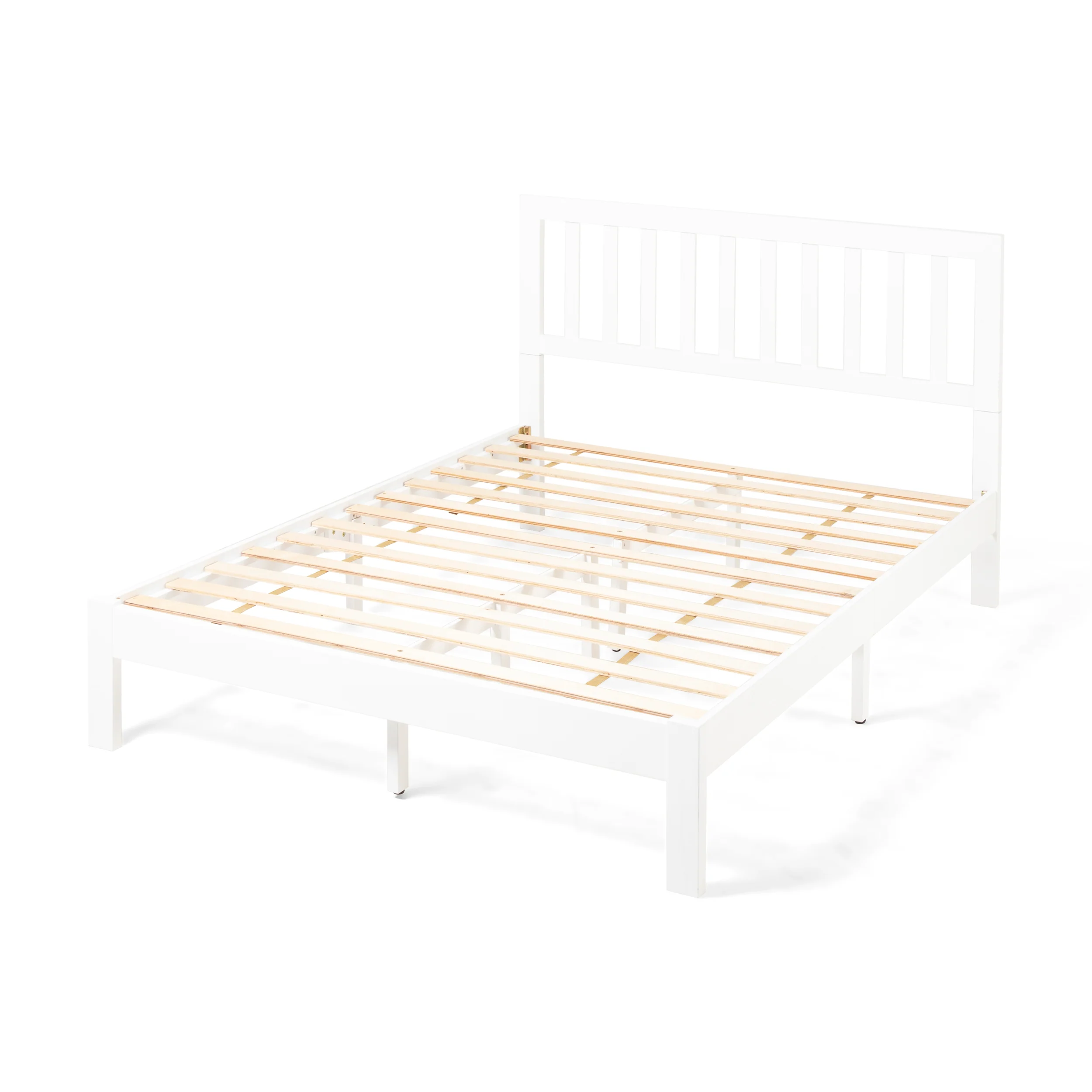 Contessa Modern Farmhouse Acacia Wood Queen Bed Platform - furnishings