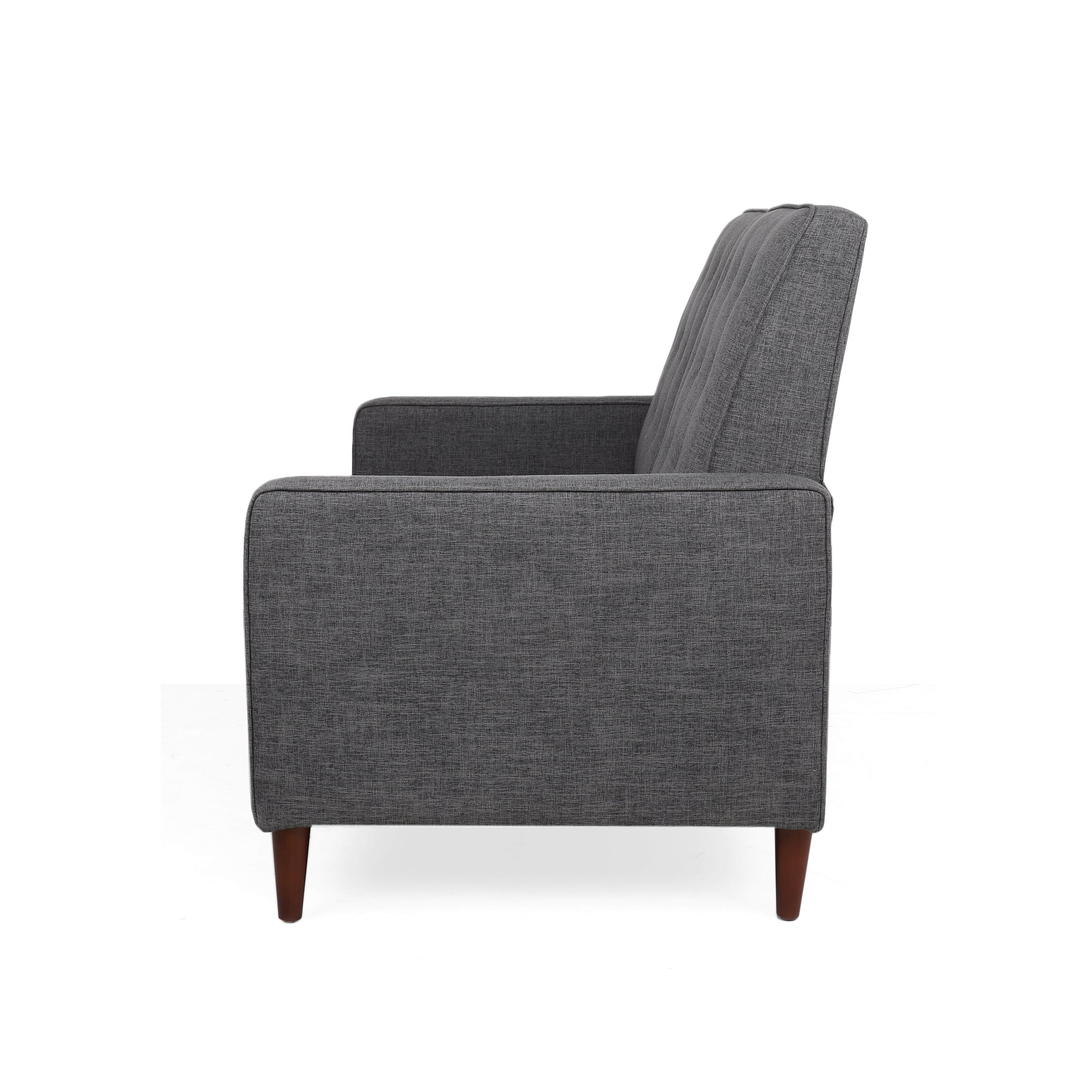 Manville Contemporary Tufted Loveseat Pushback Recliner - furnishings
