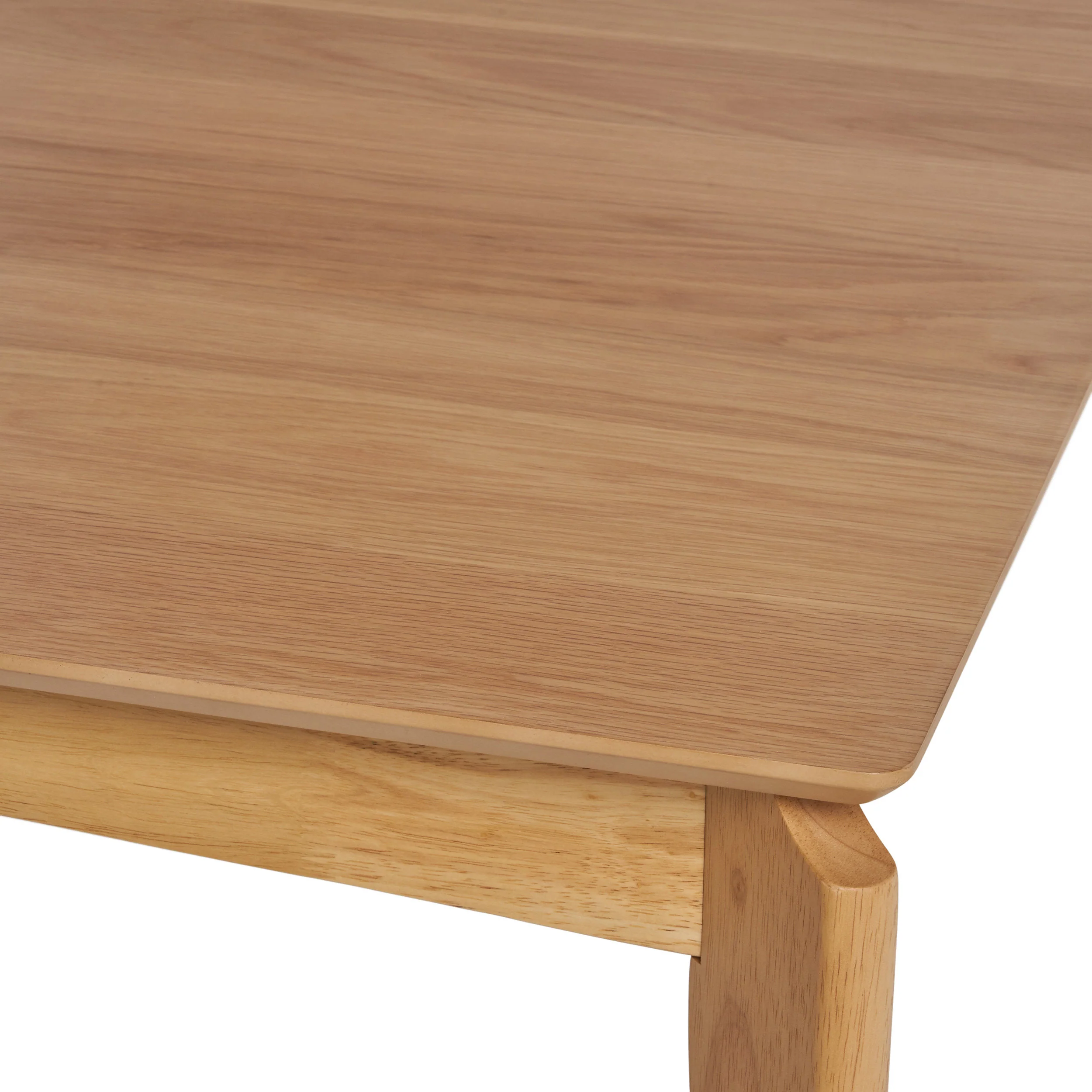 Geisler Wood and Fabric 7 Piece Dining Set, Natural Oak, Green Tea - furnishings