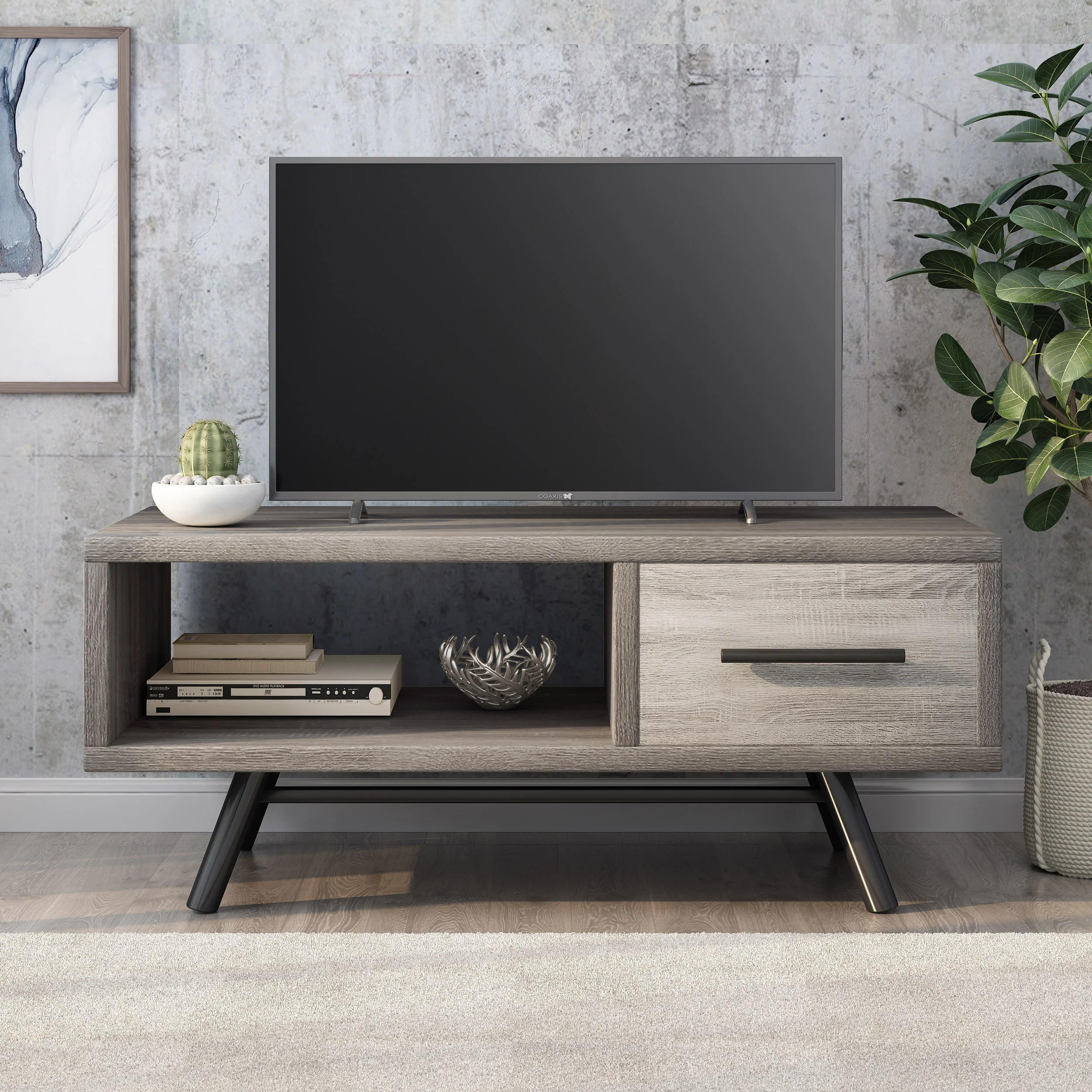 Amariana Mid-Century Modern Coffee Table with Storage - furnishings