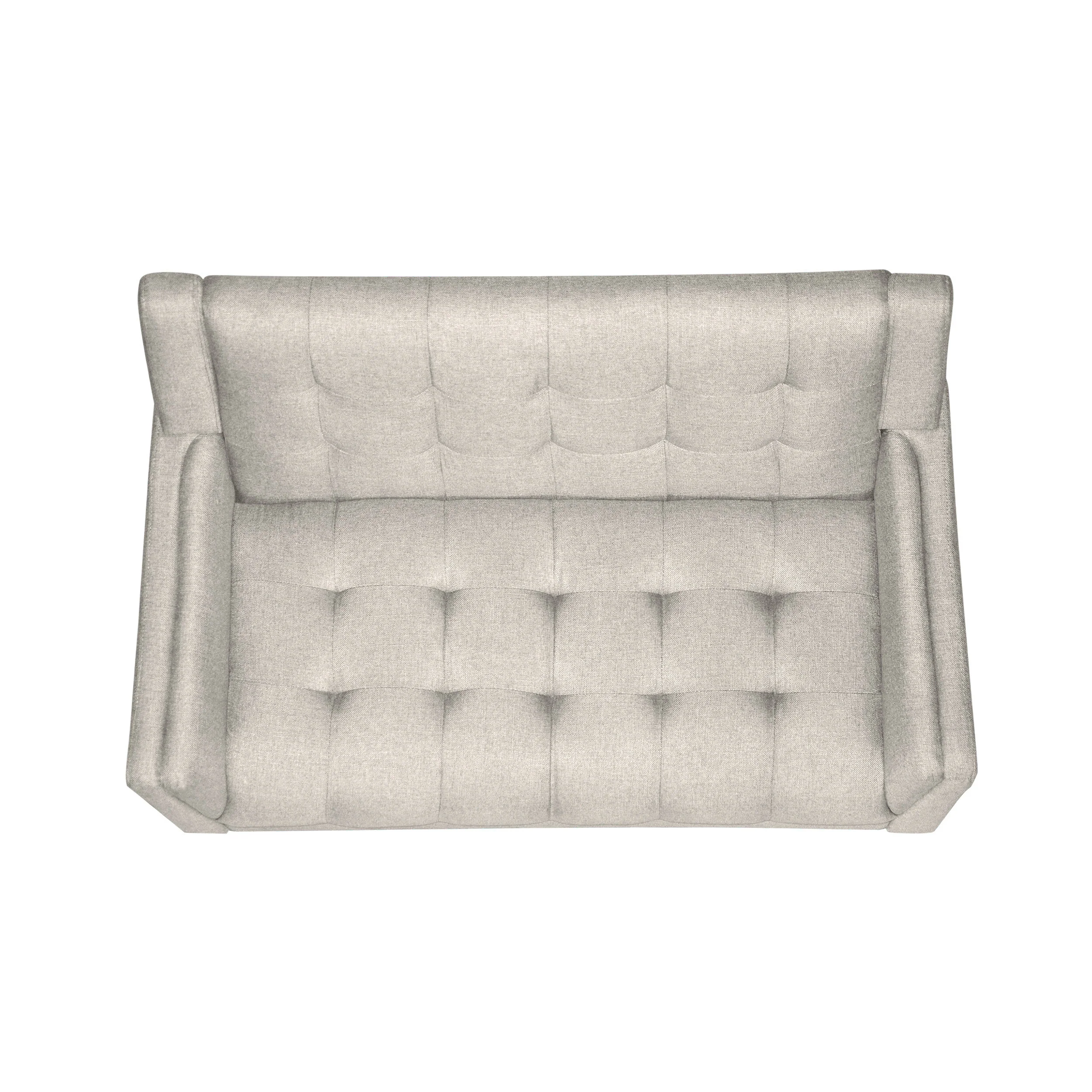 Anvith Mid Century Modern Fabric Loveseat - furnishings