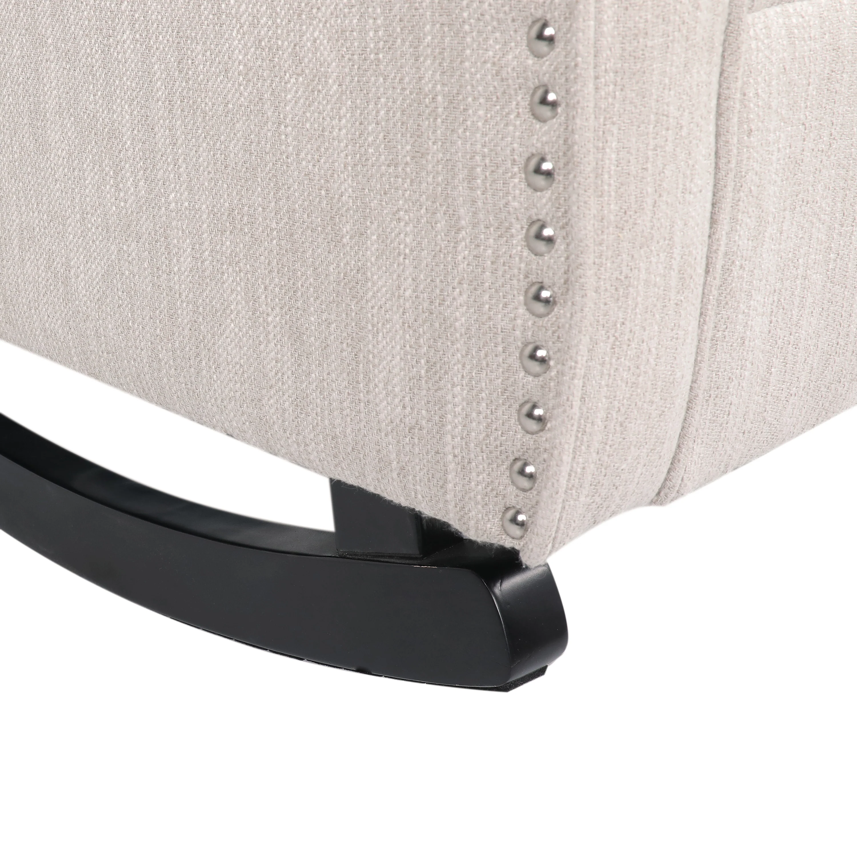 Sheila Contemporary Fabric Tufted Wingback Rocking Chair - furnishings
