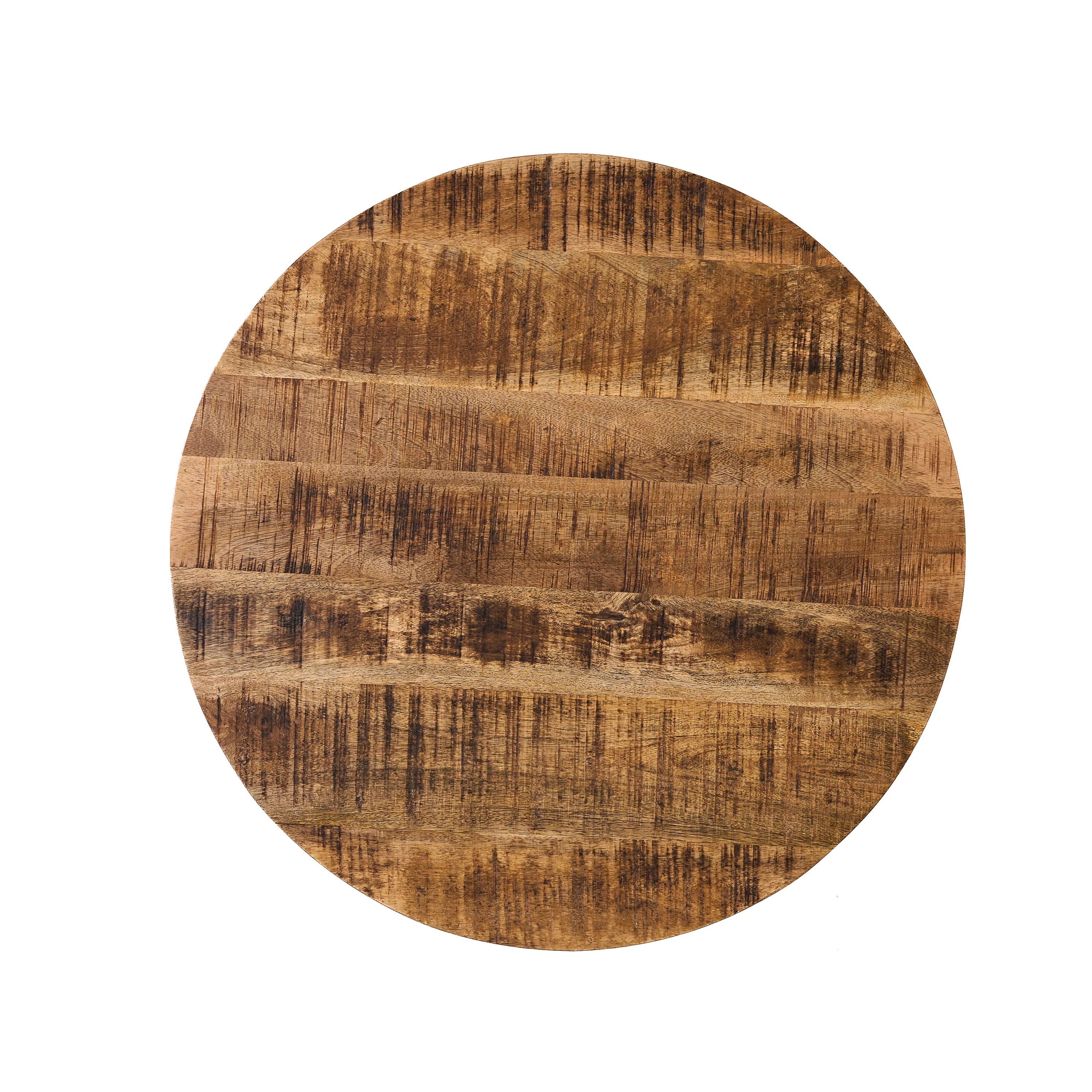 Ameliarae Handcrafted Boho Mango Wood and Iron Coffee Table - furnishings