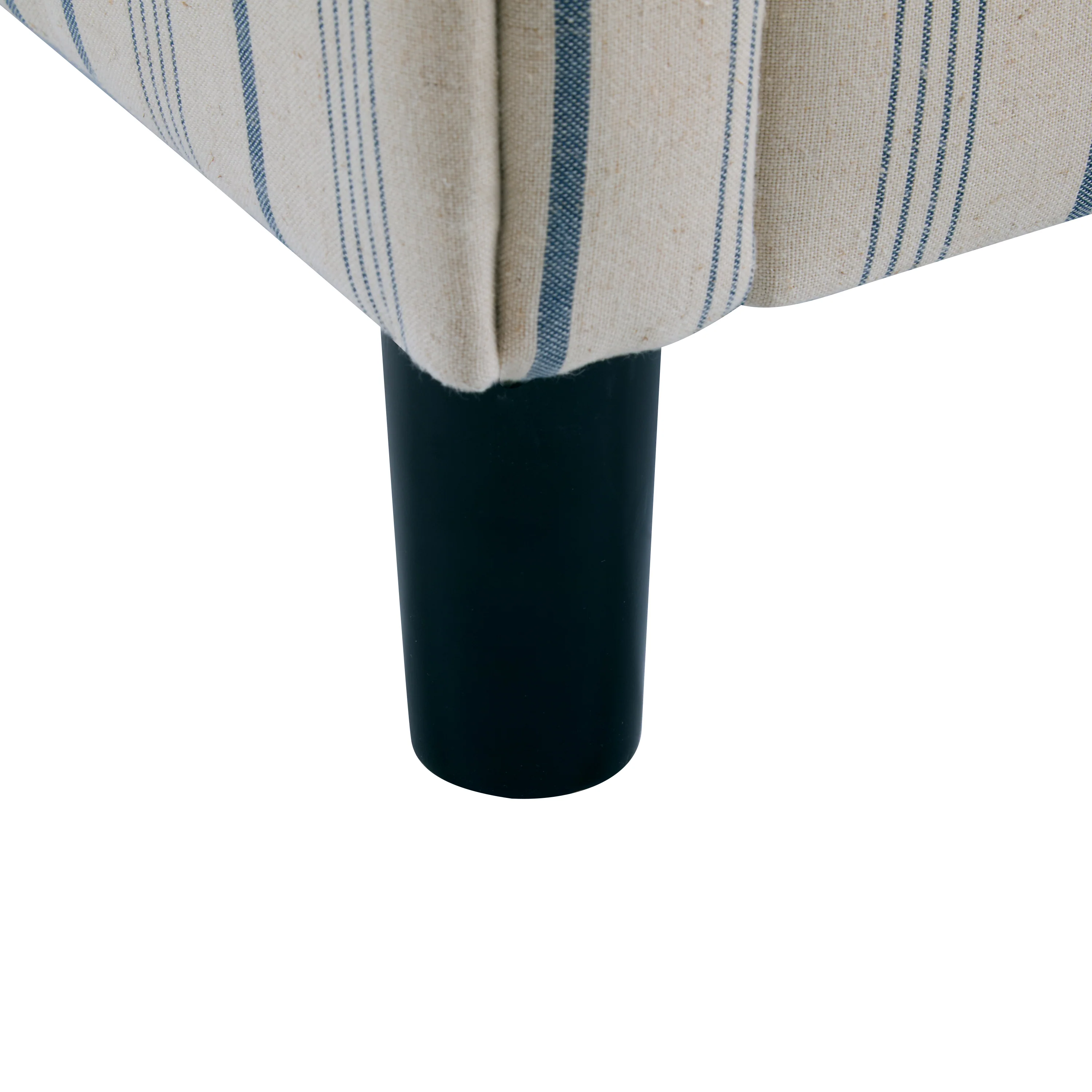 Willowa Indoor Beige and Blue Stripe Fabric Club Chair - furnishings