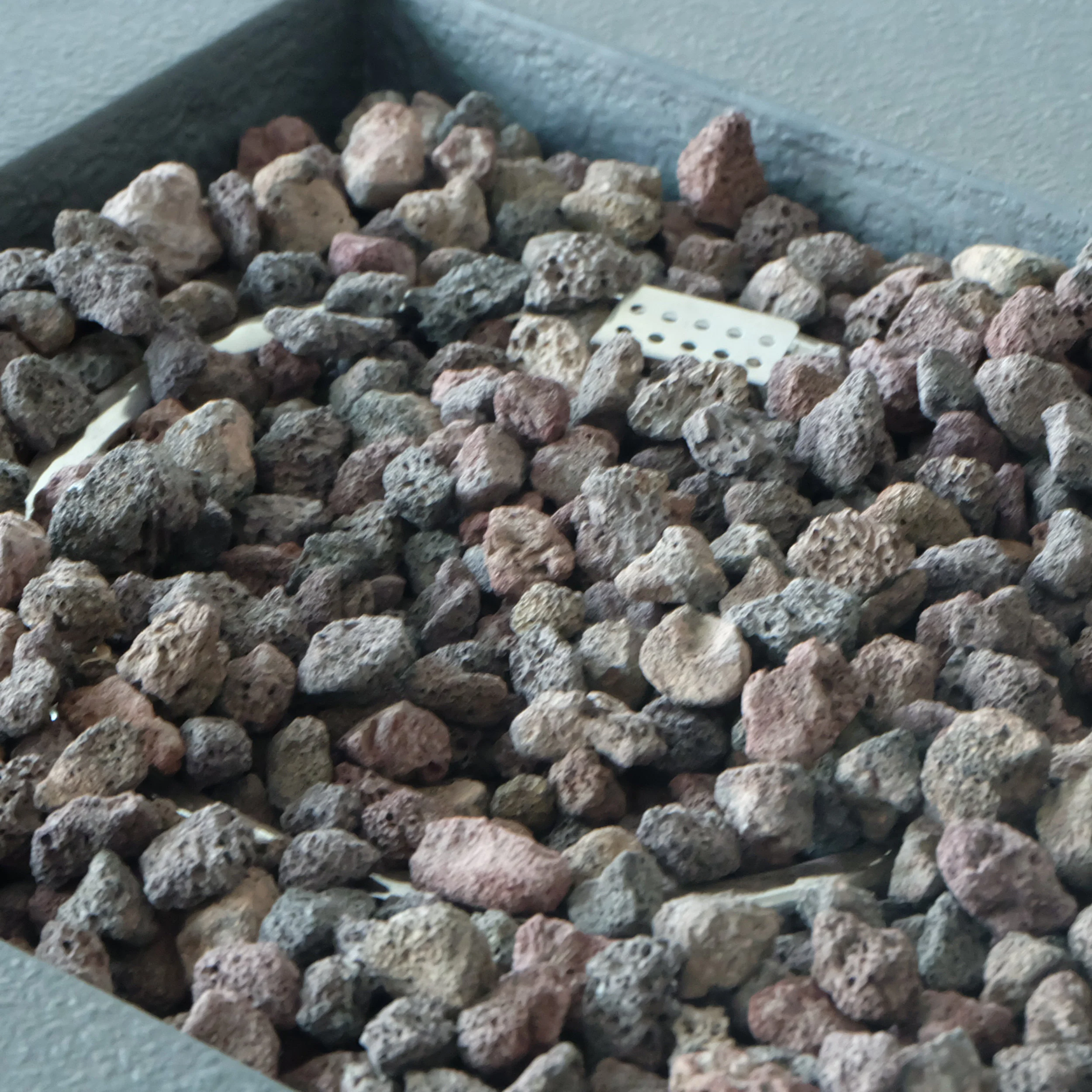 Alyna Outdoor Stone Finished Square Fire Pit - 40000 BTU - furnishings
