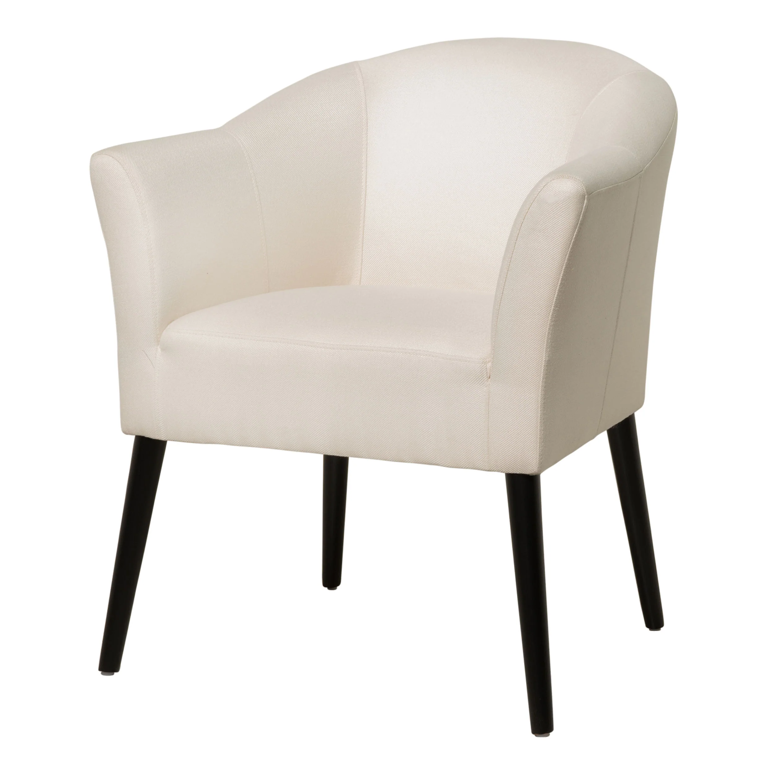 Charmaine Mid-Century Modern Low Back Fabric Accent Chair with Tapered Legs - furnishings