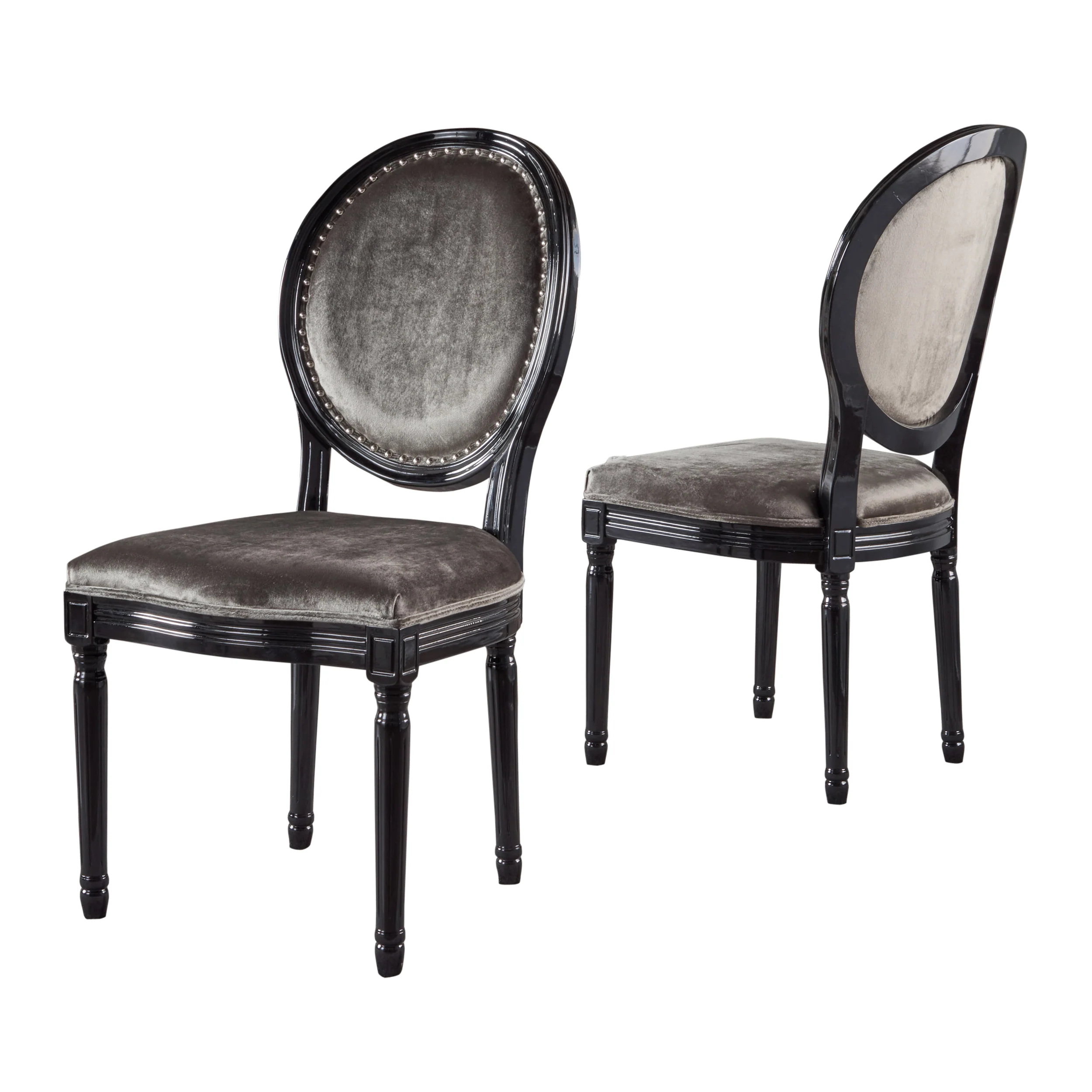Landon Traditional New Velvet Dining Chairs (Set of 2) - furnishings