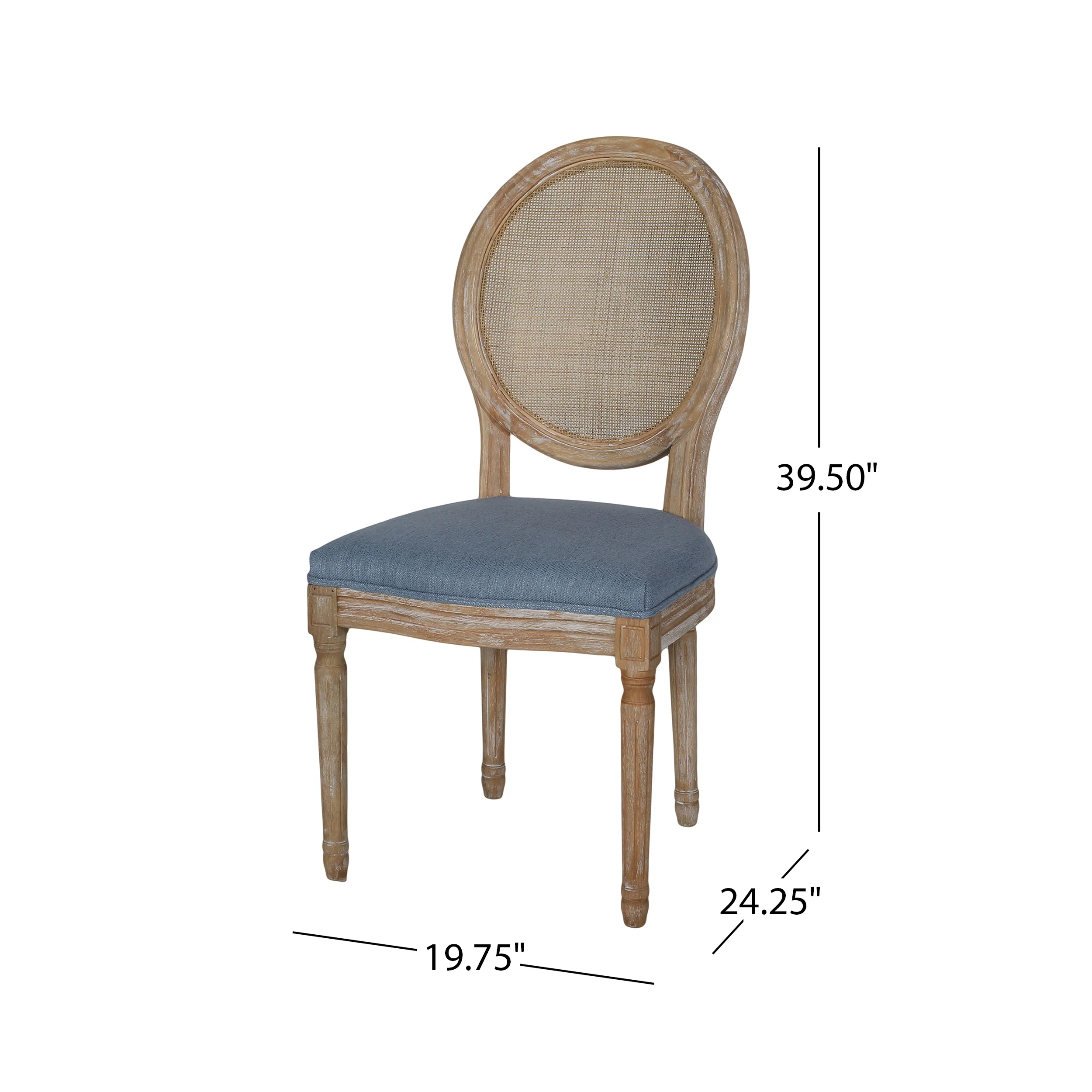 Camilo Oval Cane Back French Style Dining Chair (Set of 2) - furnishings