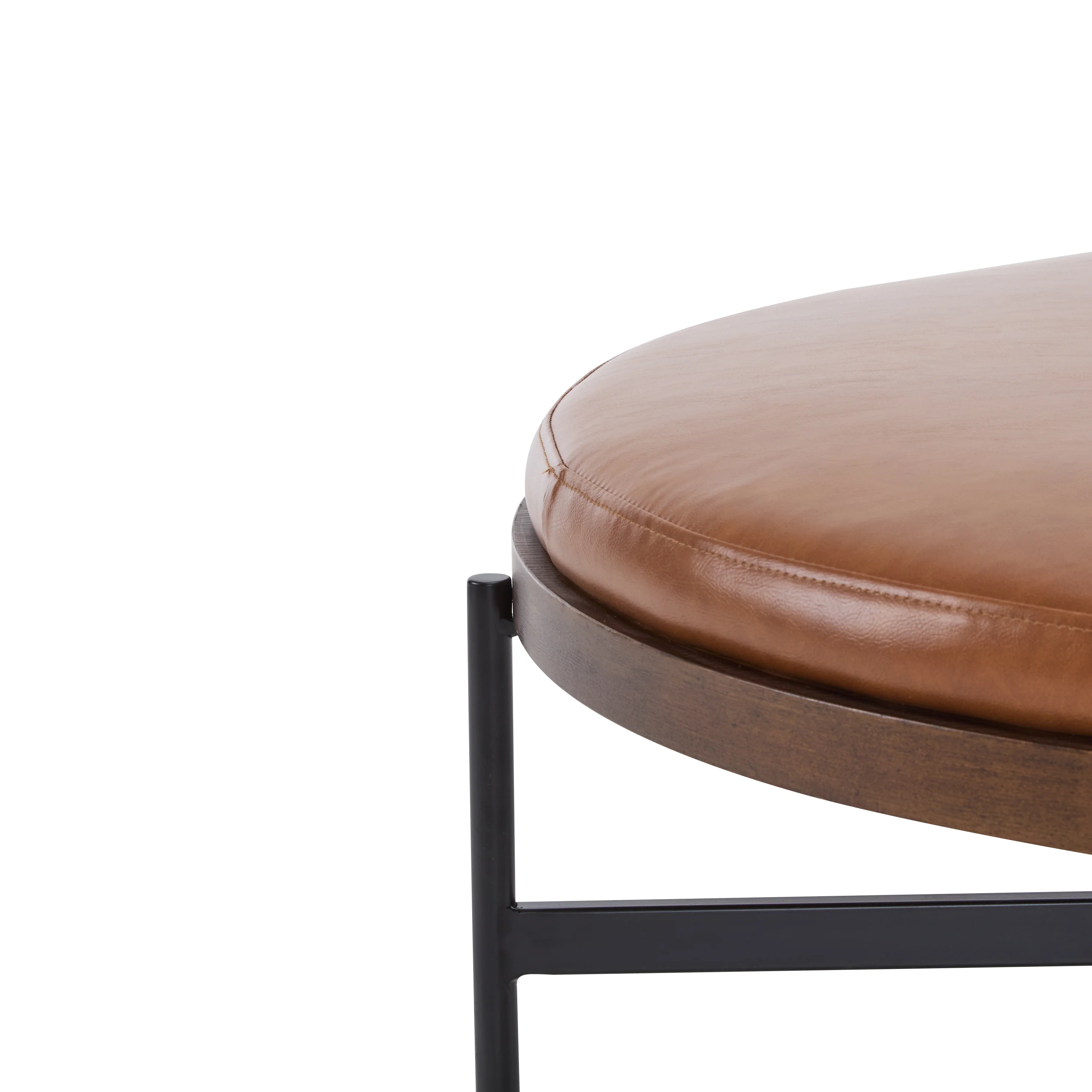 Lyricie Modern Round Ottoman Bench Table - furnishings