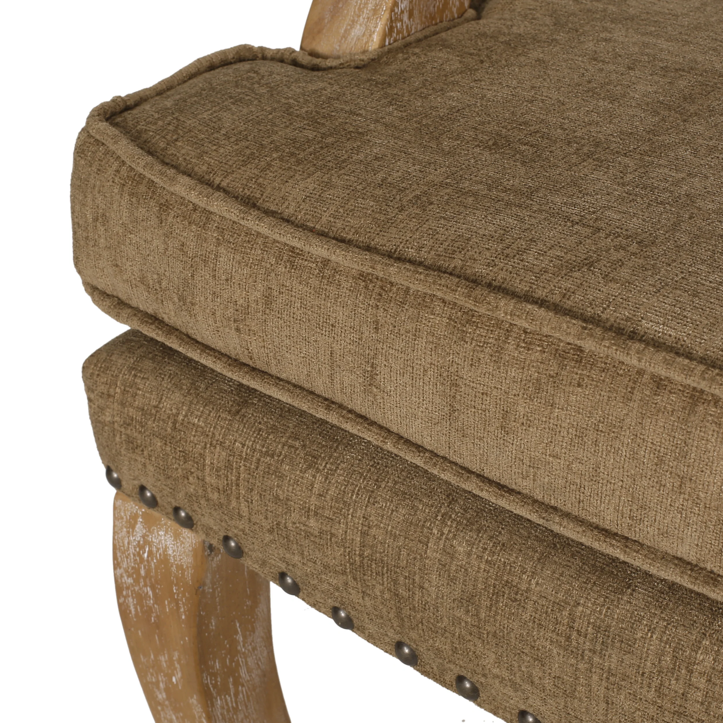 Tim French Country Dining Arm Chair with Nailhead Trim, Set of 2 - furnishings