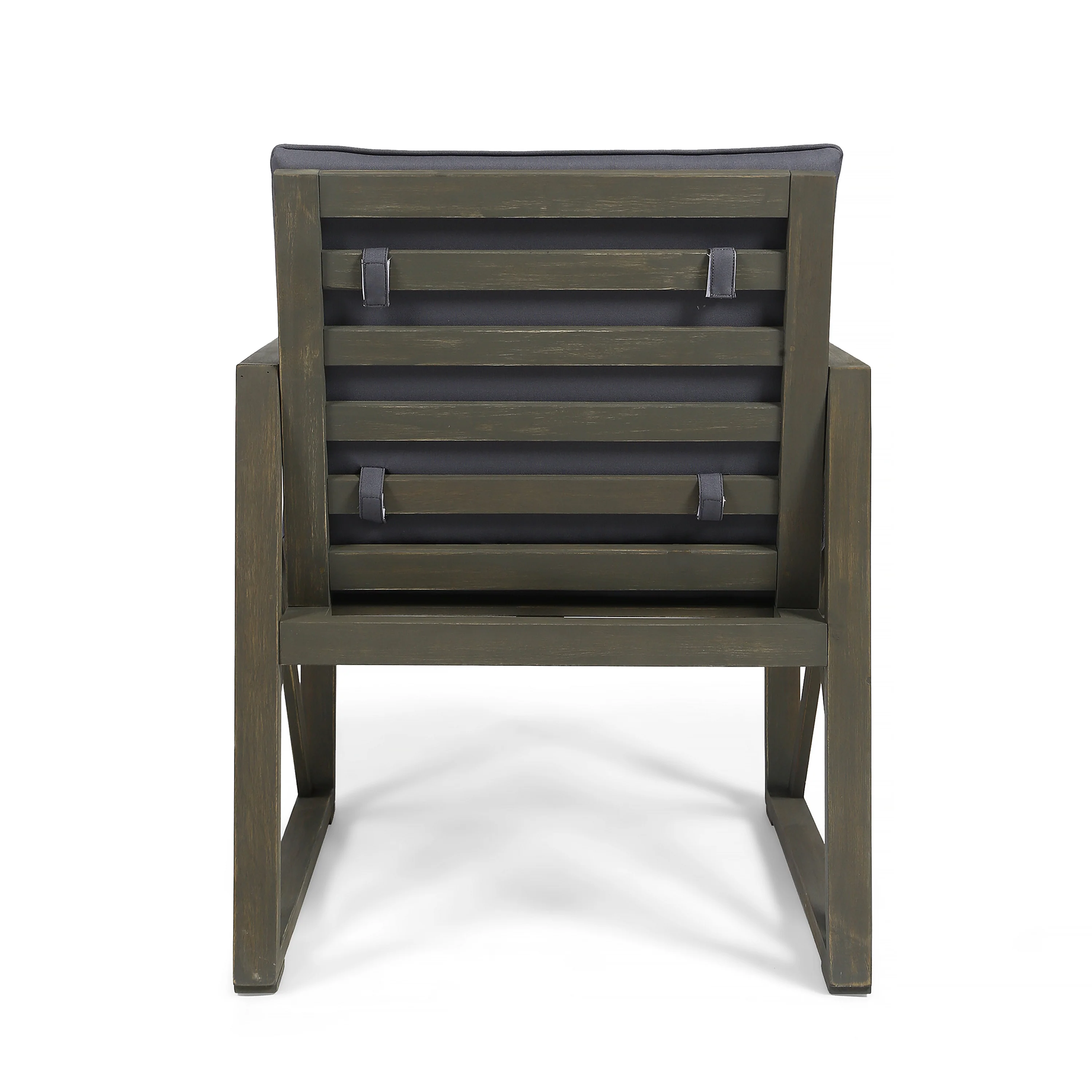 Penny Outdoor Acacia Wood 4 Piece Chat Set with Cushions - furnishings