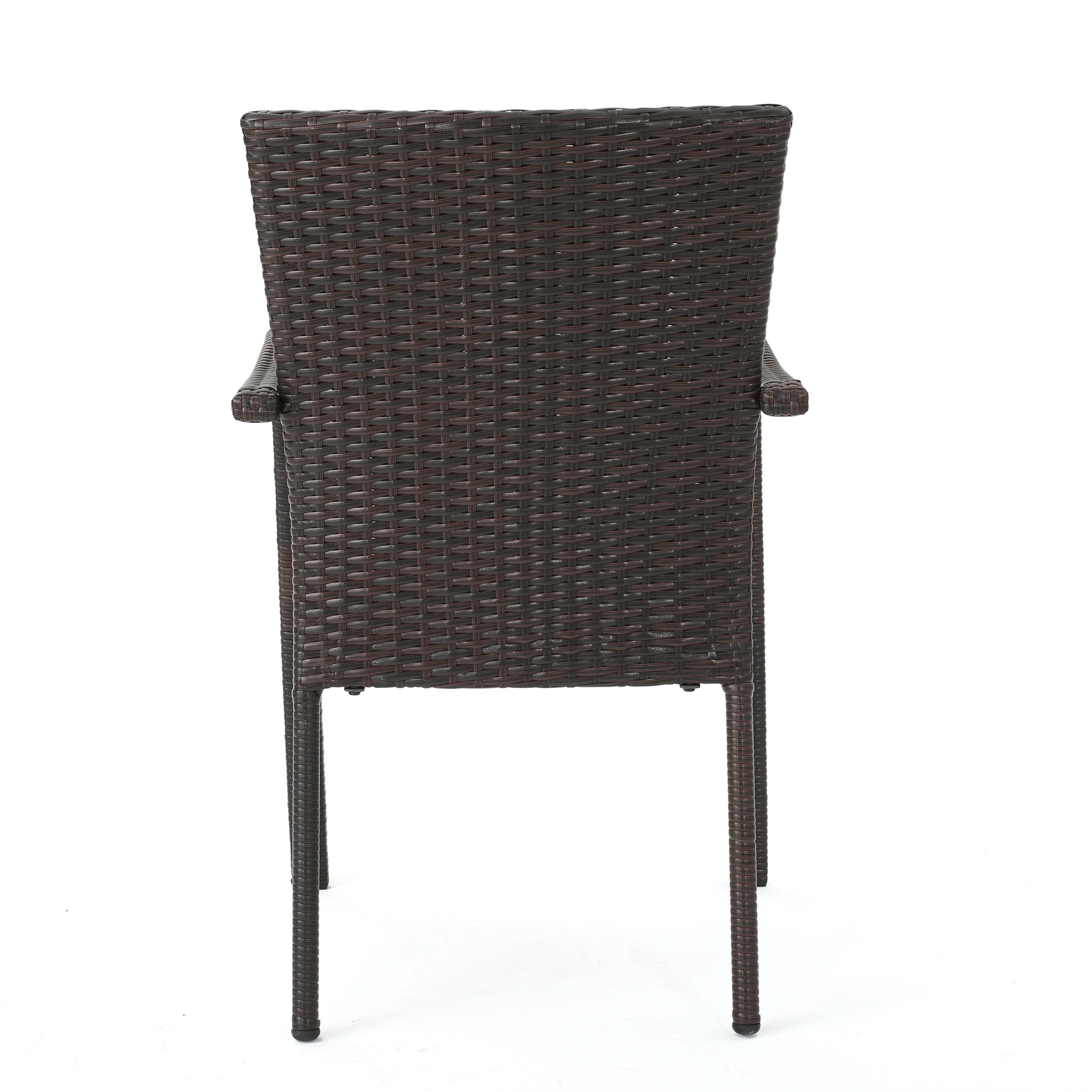 Jabari Outdoor Wood and Wicker Expandable 8 Seater Dining Set - furnishings