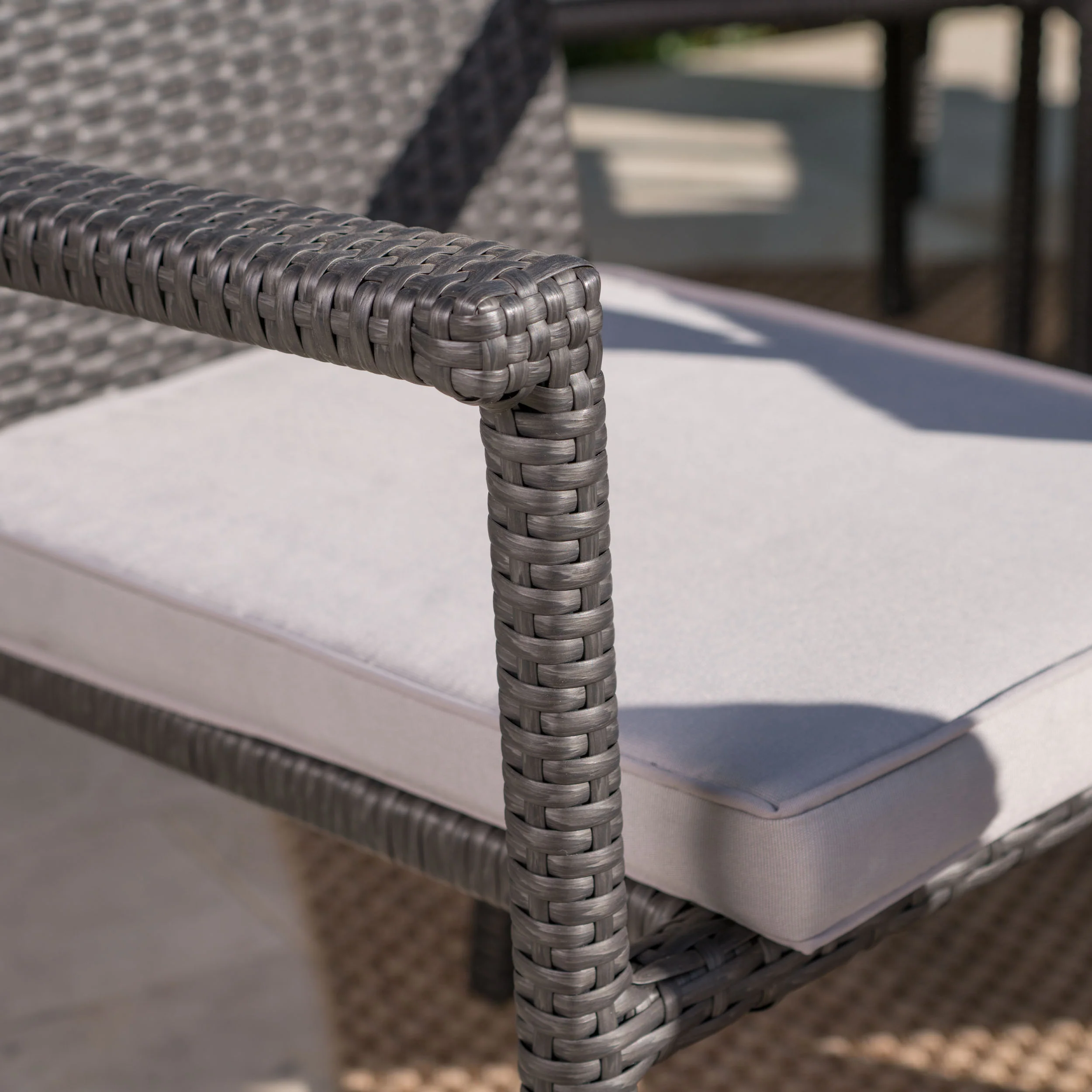 Aden Outdoor 9 Piece Wicker Dining Set with Water Resistant Cushions - furnishings