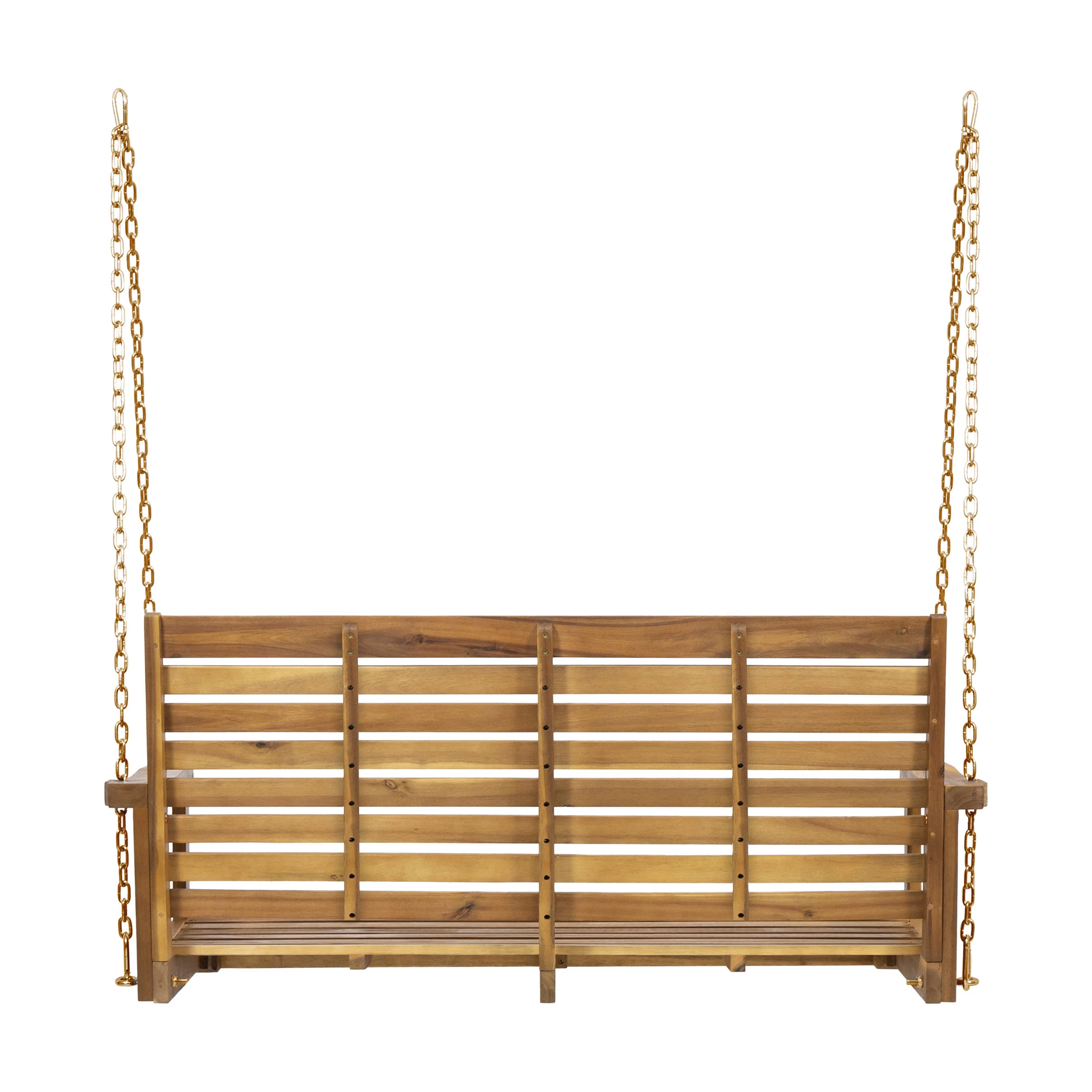 Viola Outdoor Aacia Wood Porch Swing - furnishings