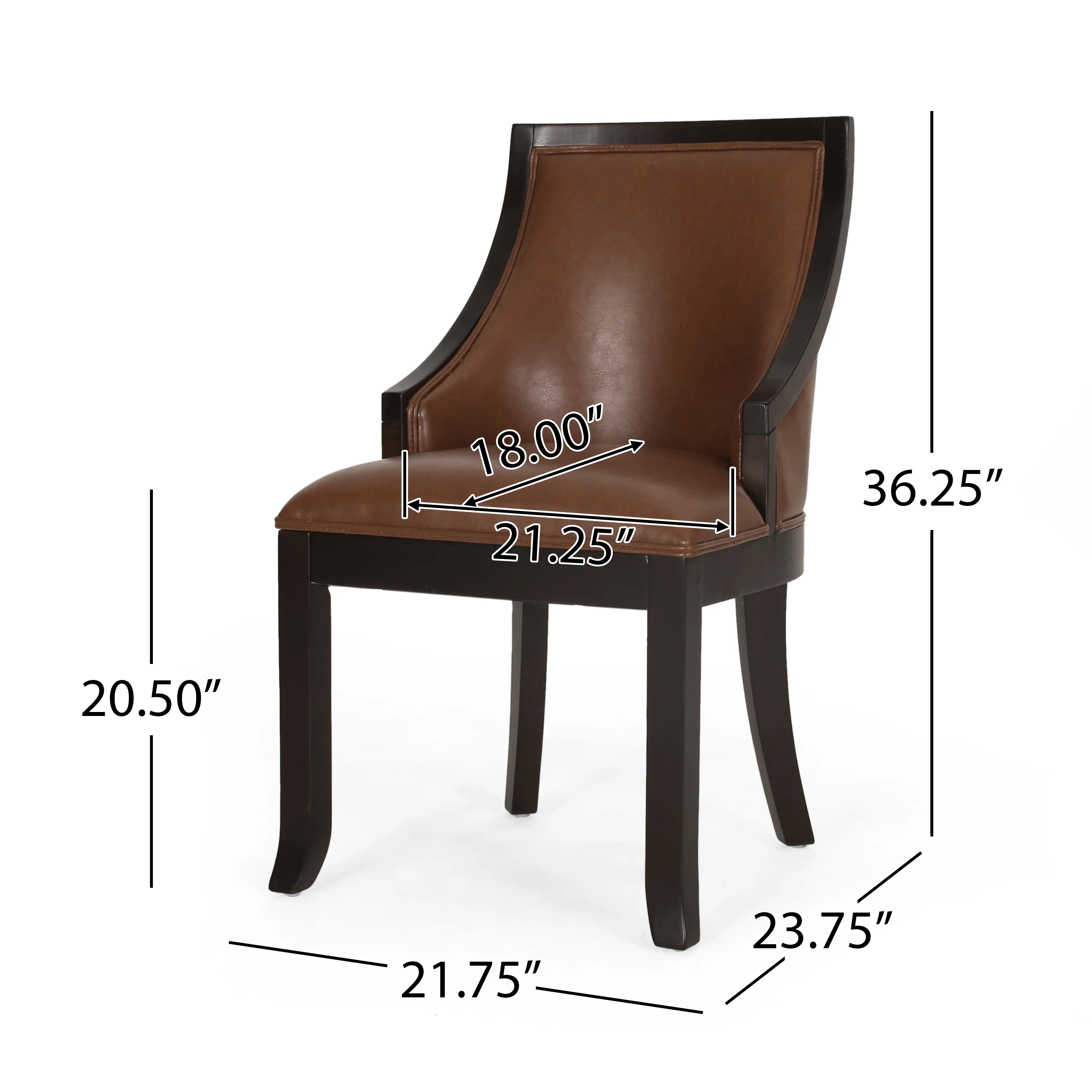 Monita Contemporary Upholstered Birch Wood Dining Chairs, Set of 2 - furnishings