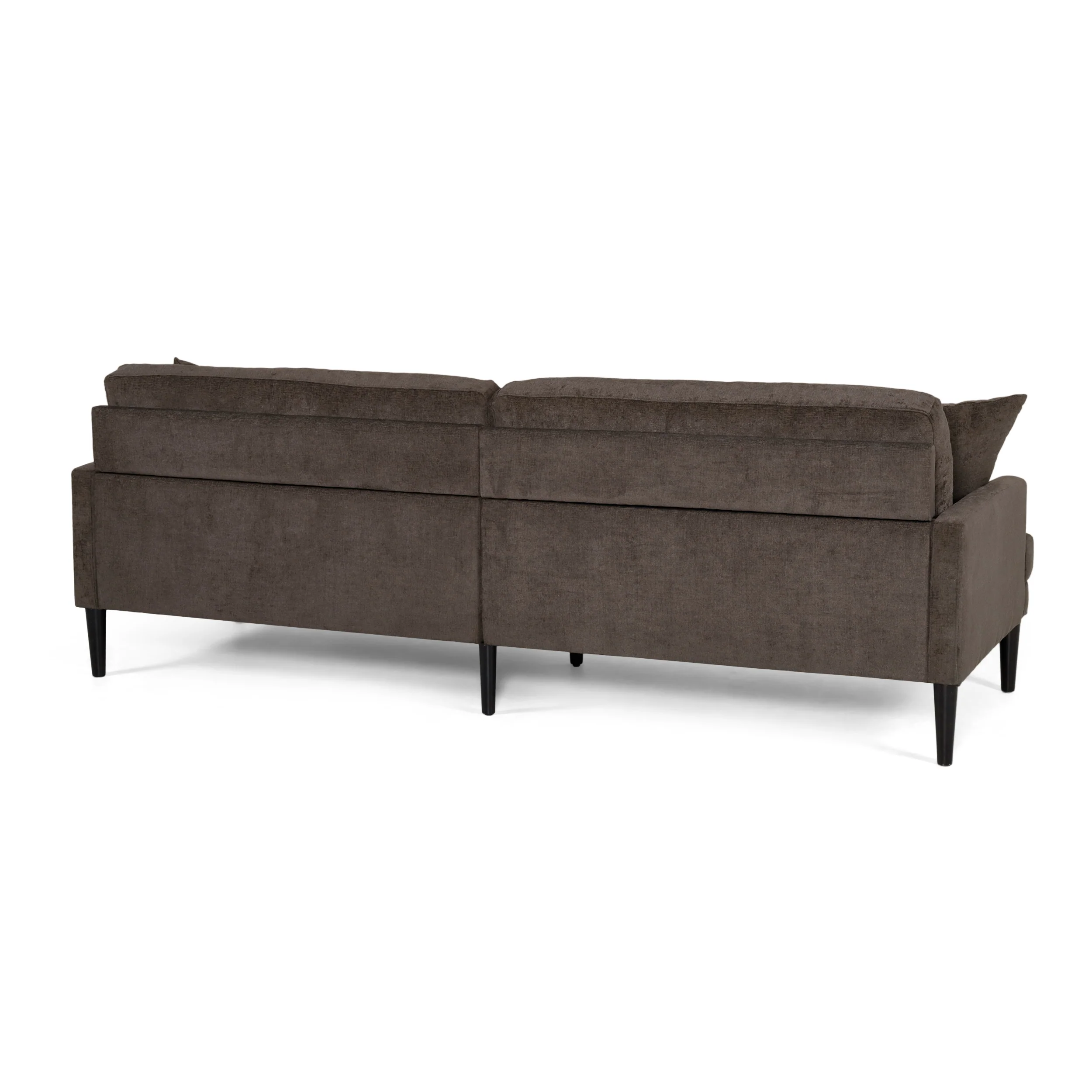 Adut Contemporary 3 Seater Fabric Sofa with Accent Pillows - furnishings