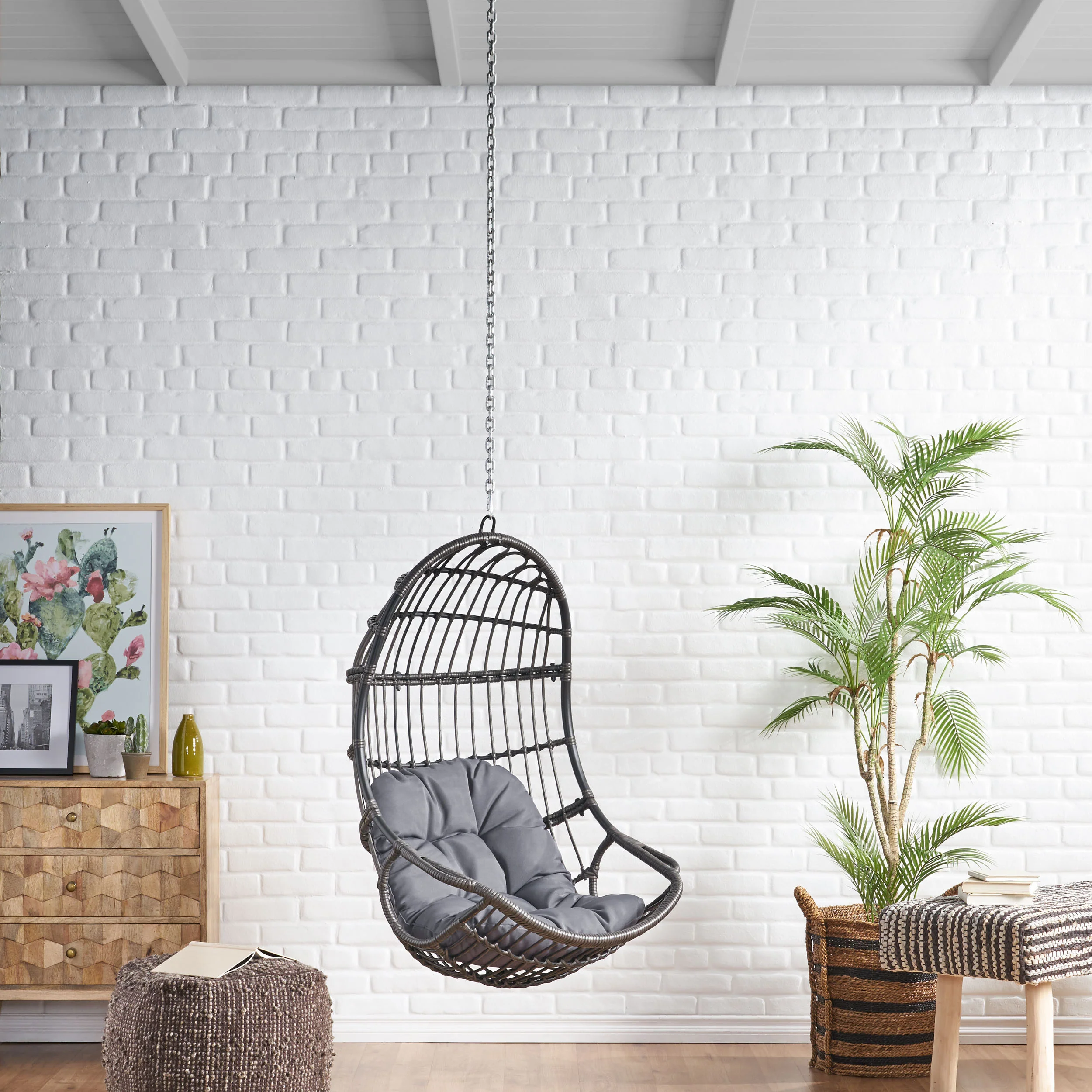 Ottawa Outdoor Wicker Hanging Nest Chair (No Stand) - furnishings