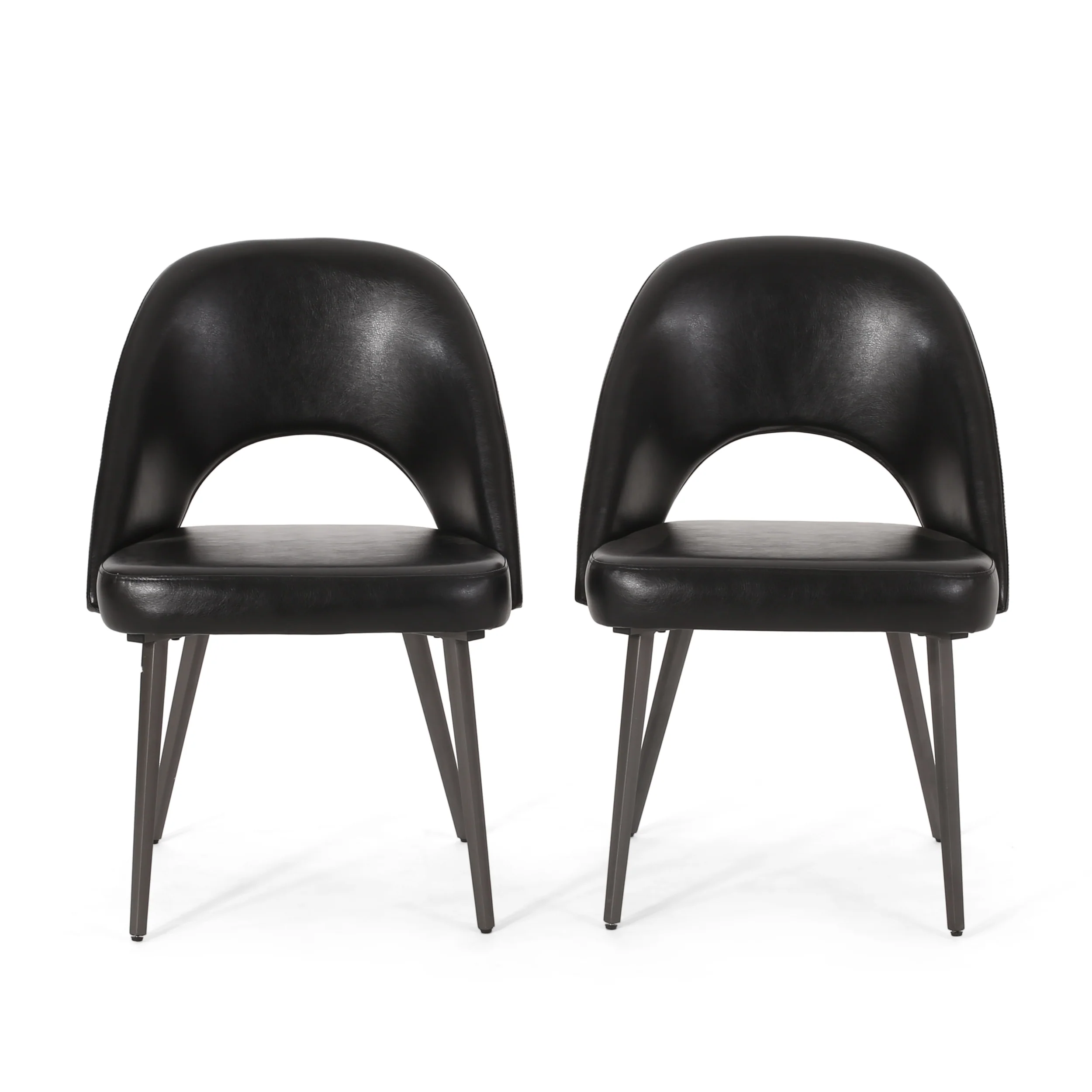 Odum Abbeville Contemporary Open Back Dining Chairs, Set of 2 - furnishings