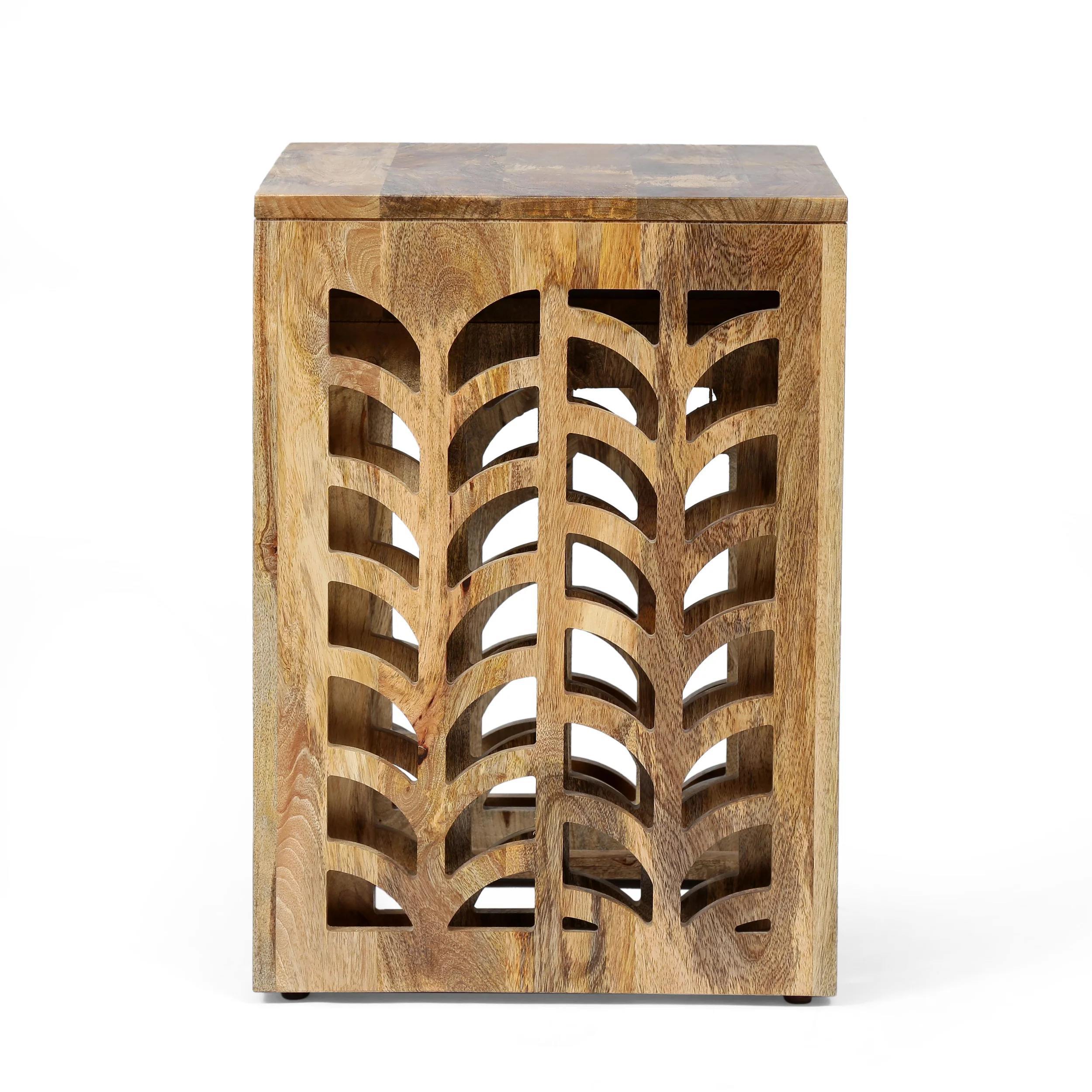 Ferrell Handcrafted Boho Mango Wood Nesting Tables - furnishings