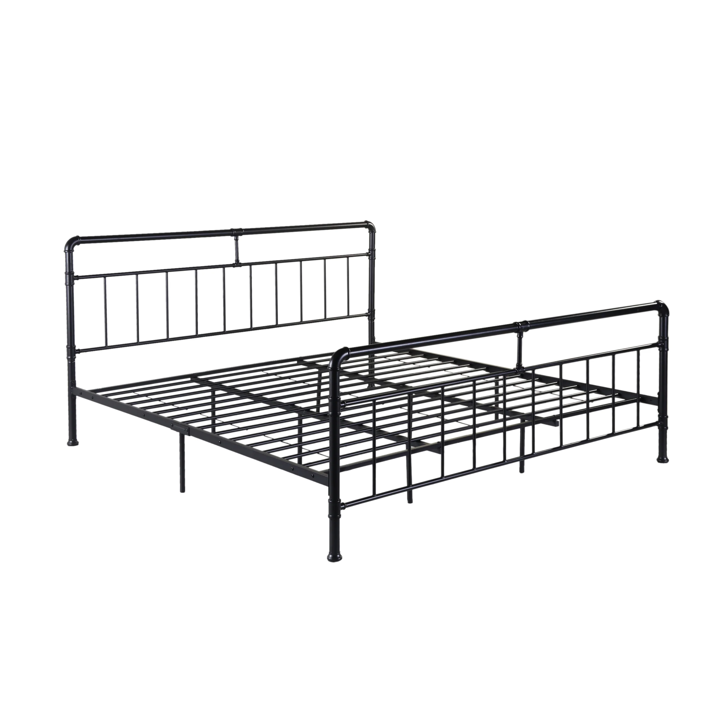 Sally King-Size Iron Bed Frame, Minimal, Industrial - furnishings