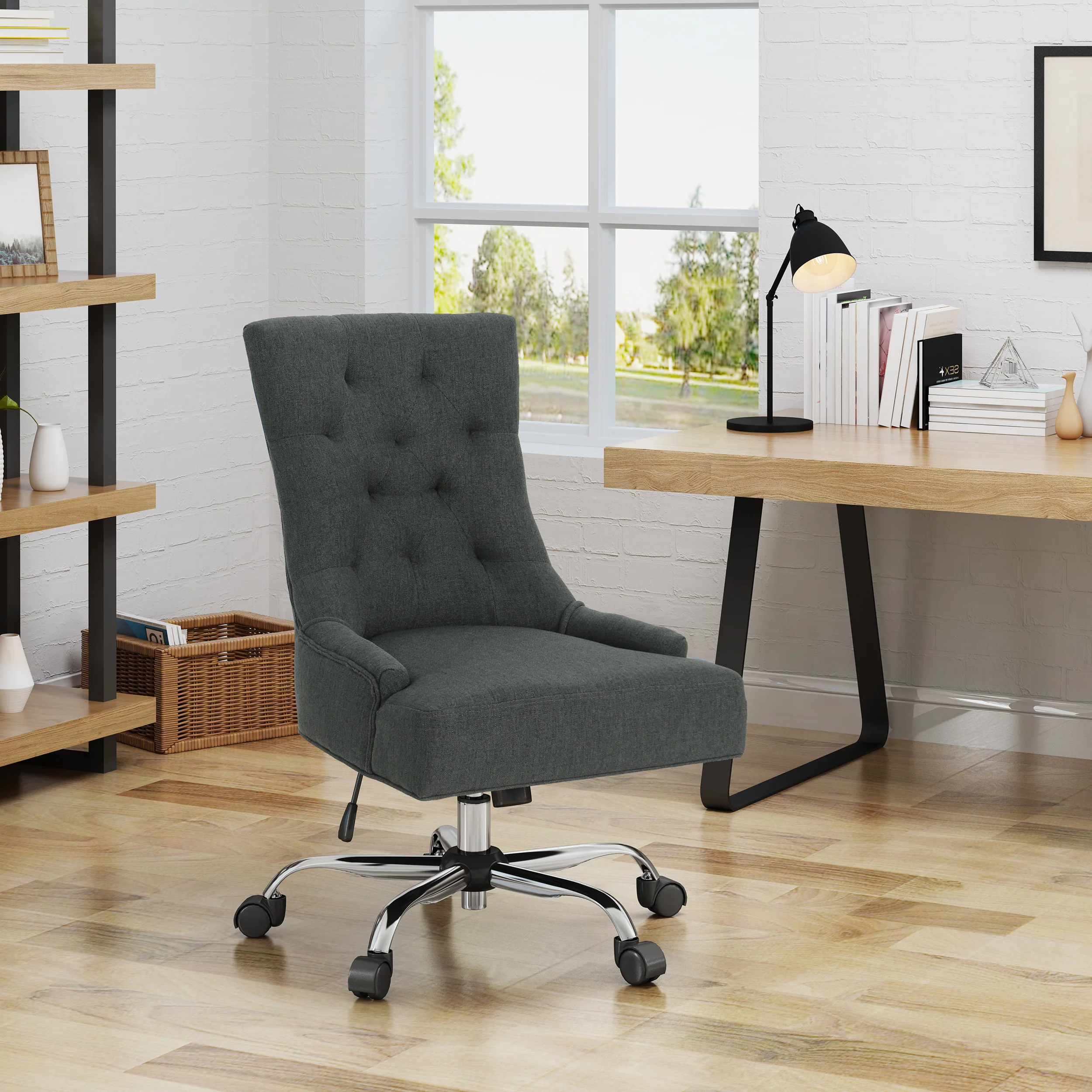Bagnold Home Office Fabric Desk Chair - furnishings