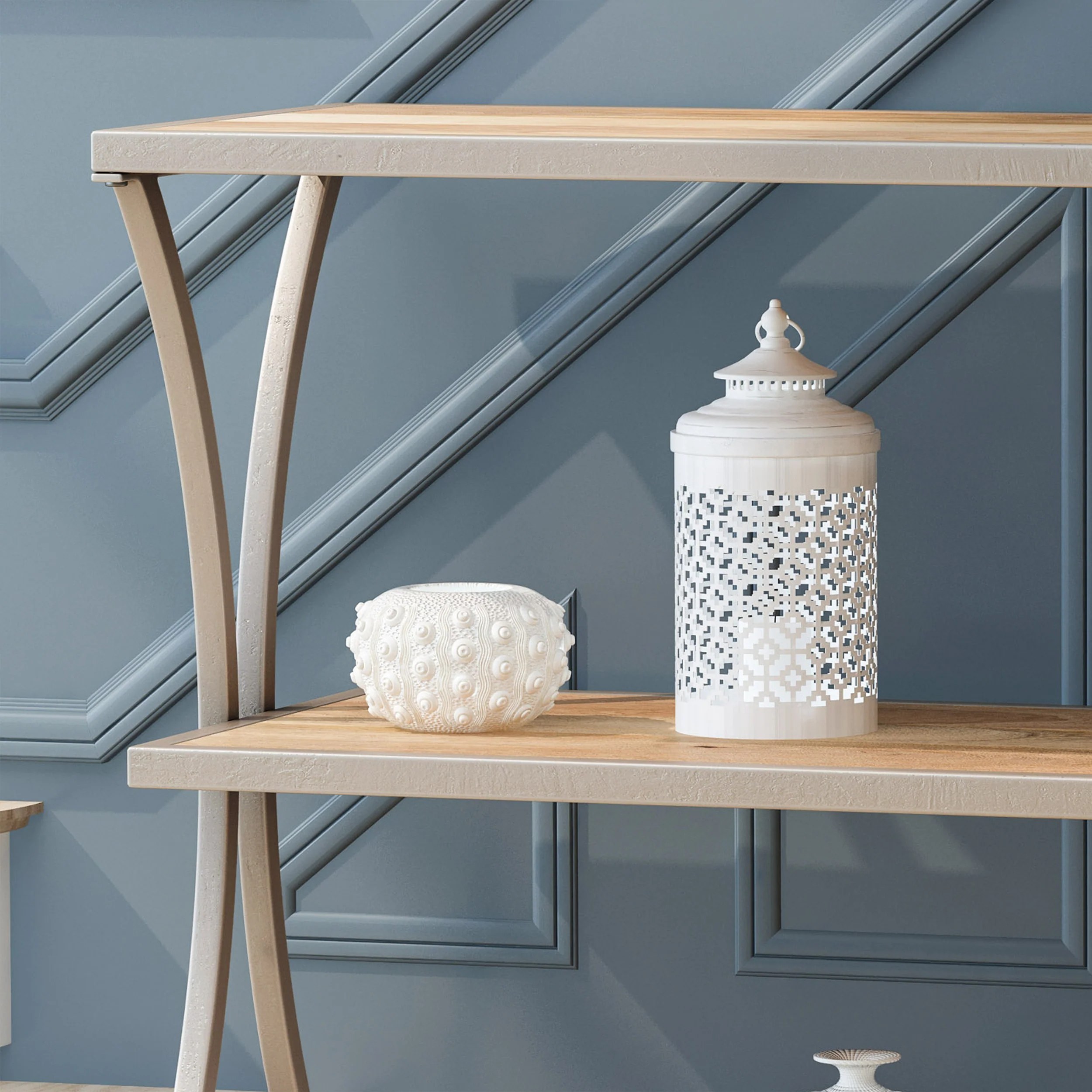 Makyia 2 Shelf Modern Console Table - furnishings