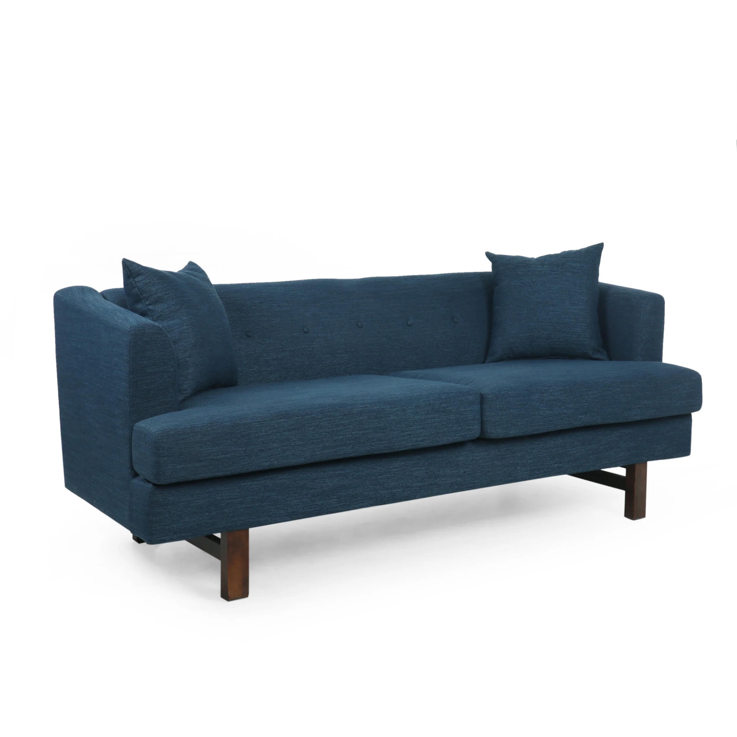 Sparks Mid-Century Modern Upholstered 3 Seater Sofa - furnishings