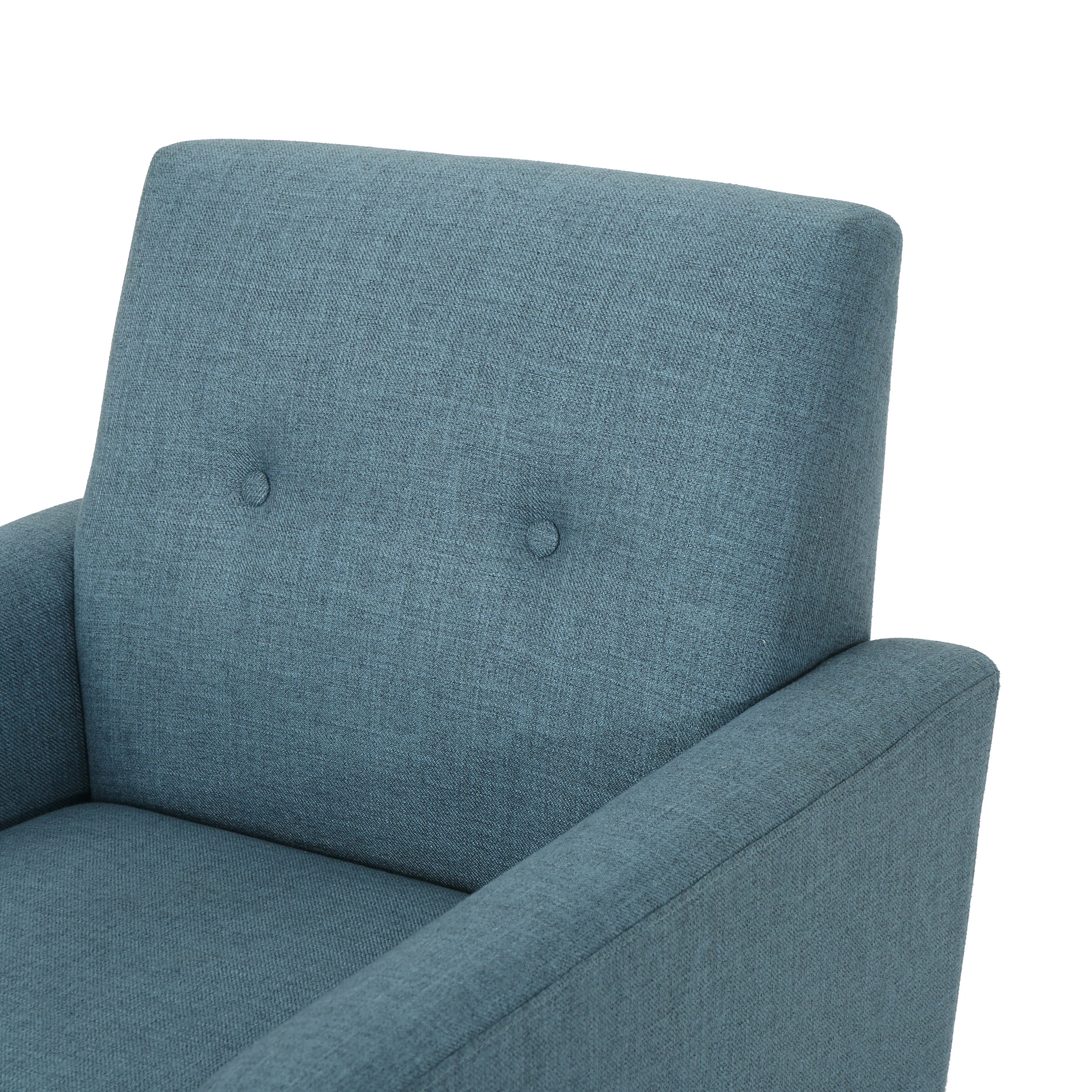 Sierra Mid Century Modern Button Tufted Upholstered Fabric Club Chair - furnishings
