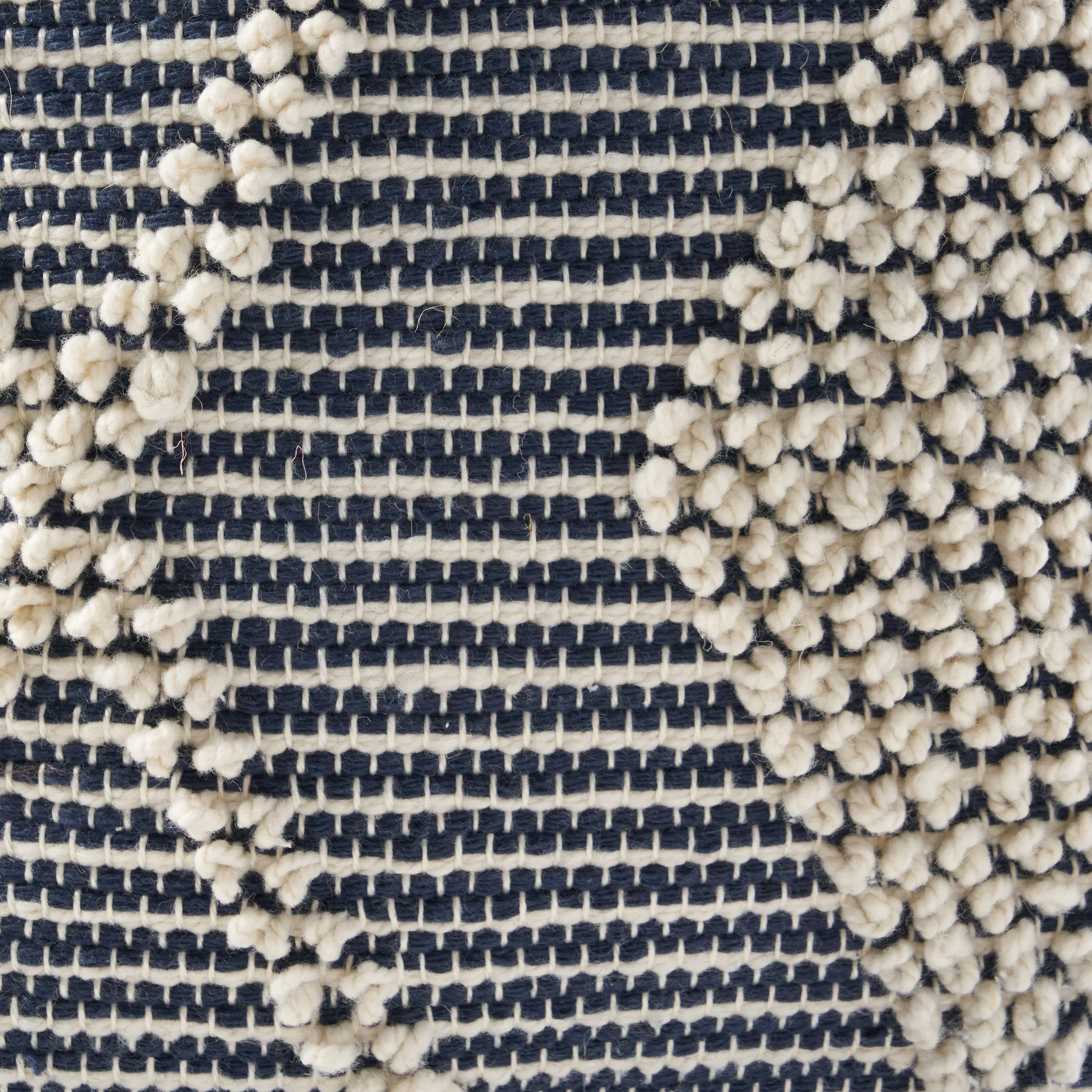 Dereka Contemporary Handcrafted Faux Yarn Pouf - furnishings