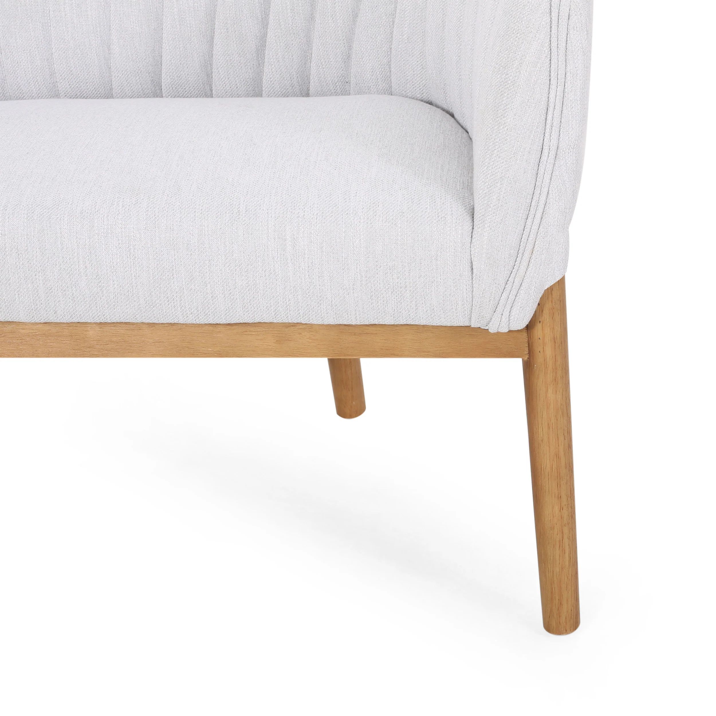 Deborah Mid-Century Fabric Settee - furnishings