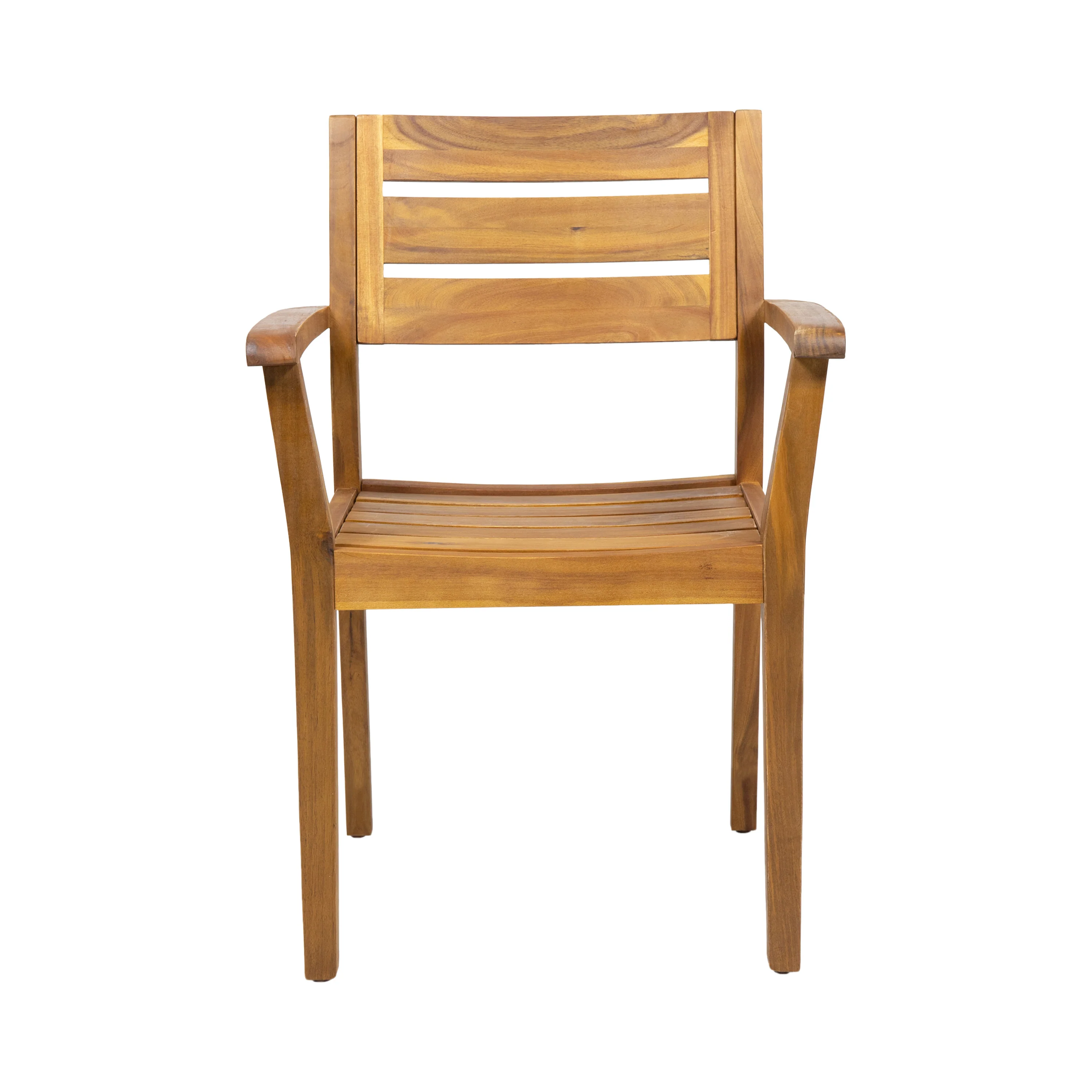 Stanford Outdoor Teak Finish Acacia Wood 5 Piece Dining Set - furnishings