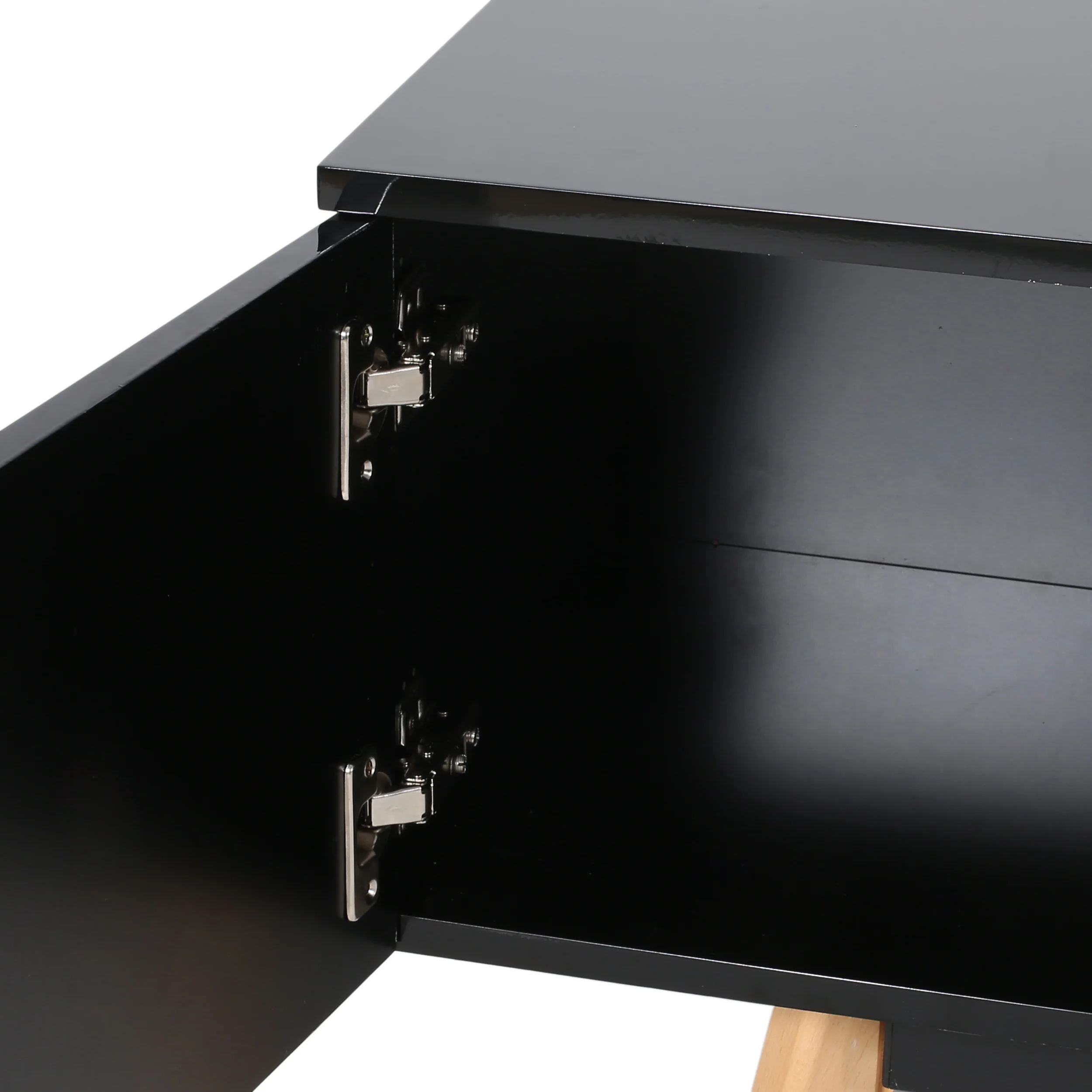 Rubani Mid Century Modern 2 Cabinets & Shelves TV Stand - furnishings