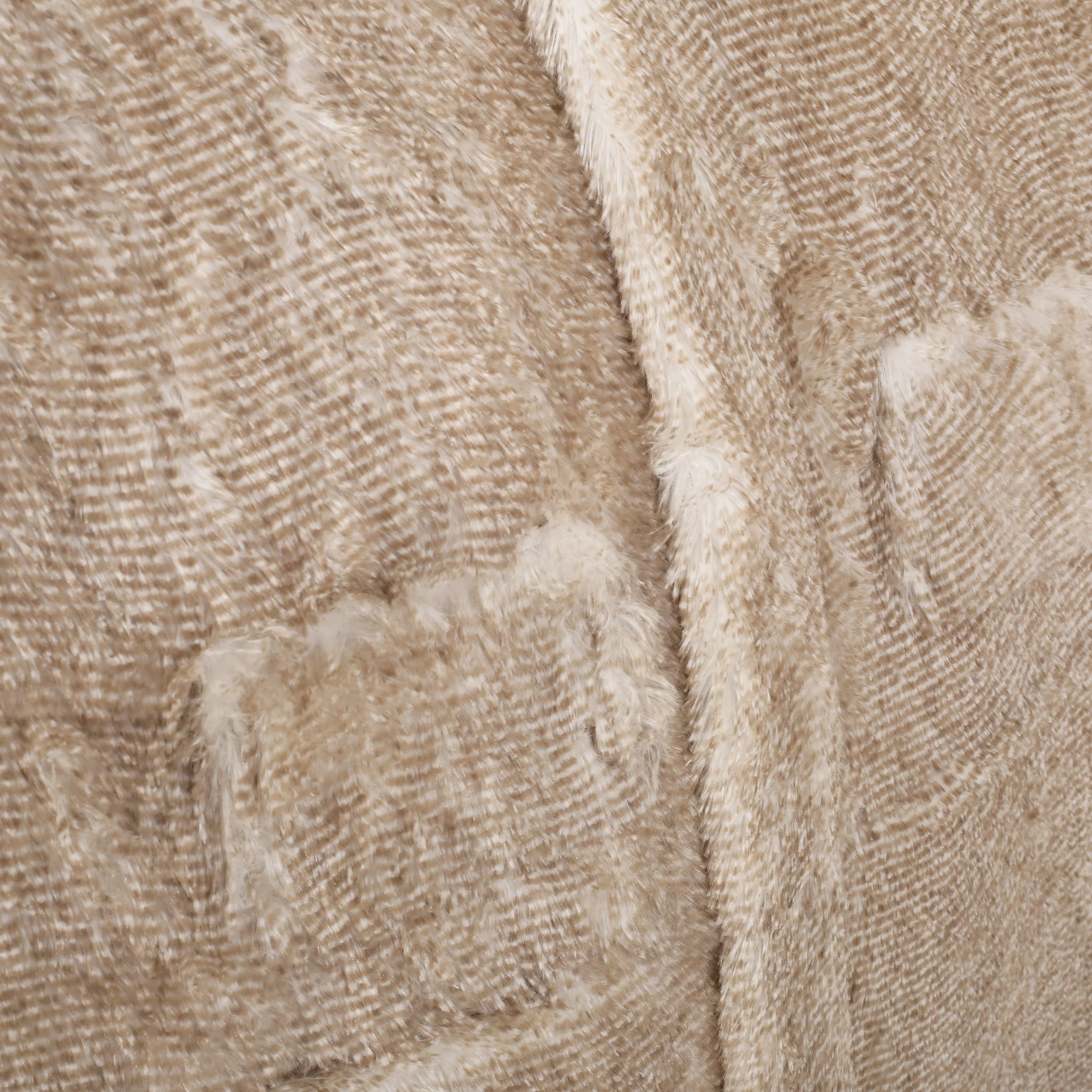 Maysville Modern Glam 5 Foot Faux Fur Winter Bean Bag - furnishings