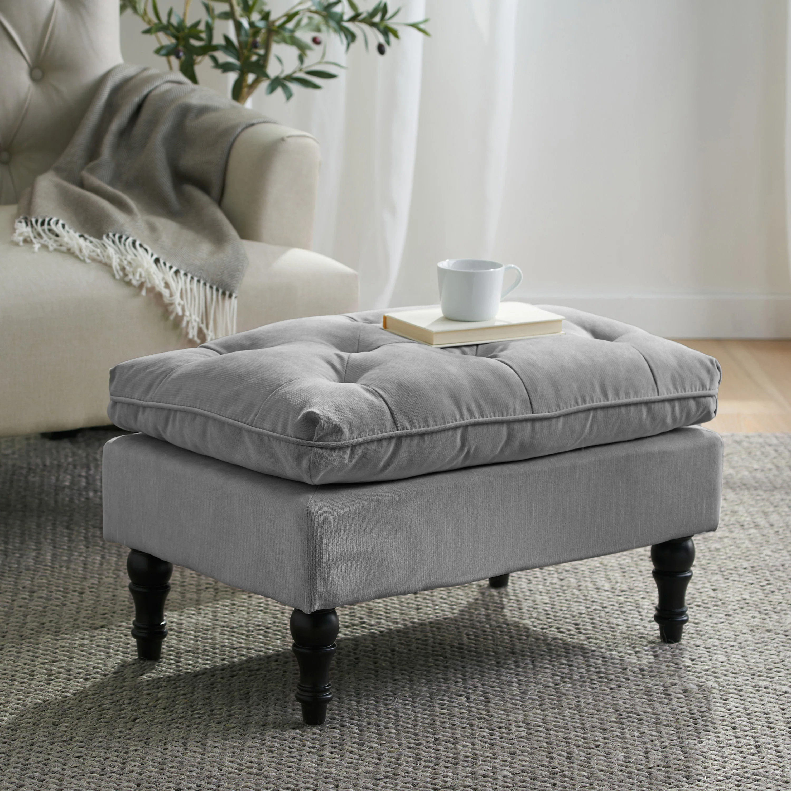 San Pico lofton pillow top ottoman - furnishings