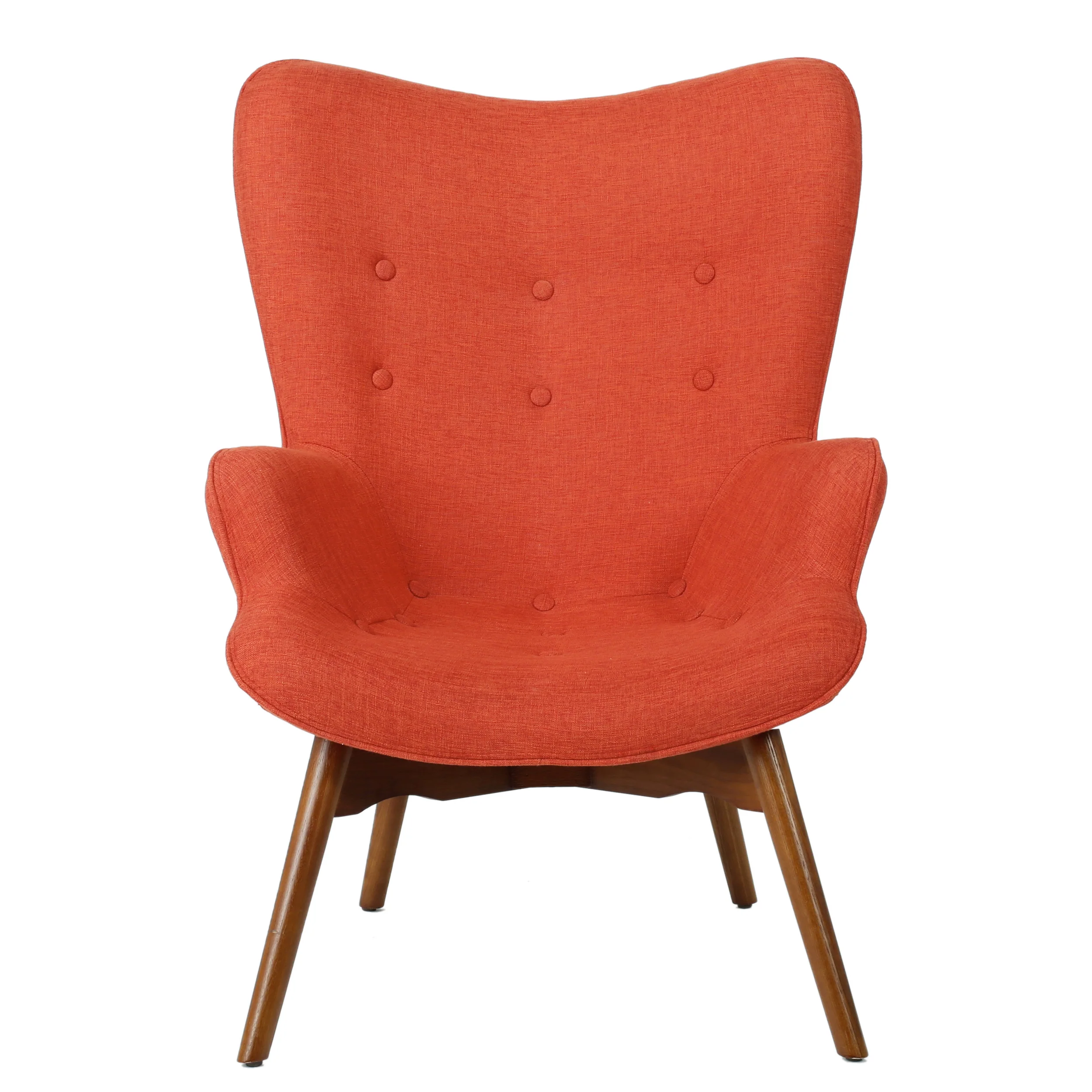 Acantha Mid Century Modern Contour Accent Lounge Chair - furnishings