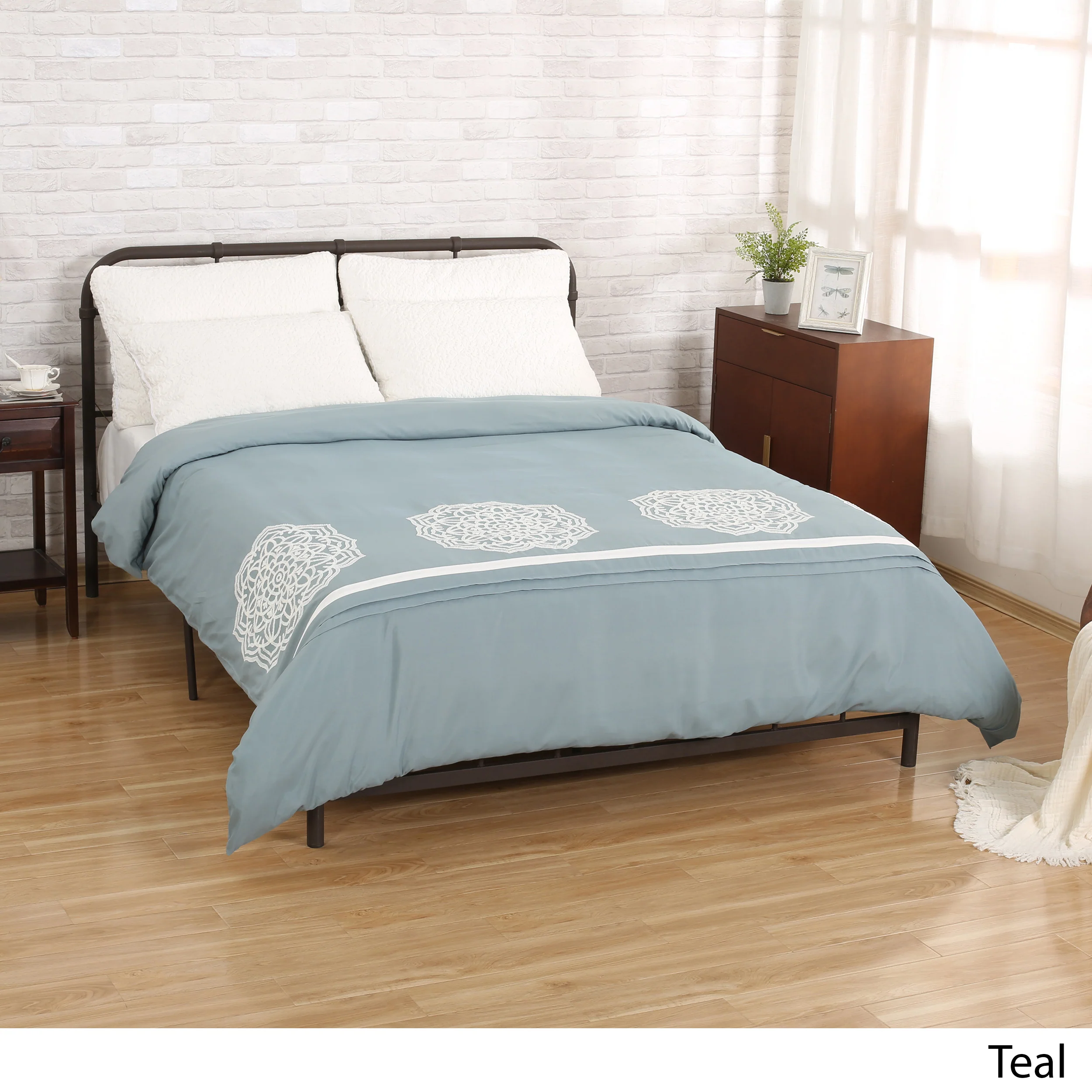 Liliana Queen Size Fabric Duvet Cover - furnishings