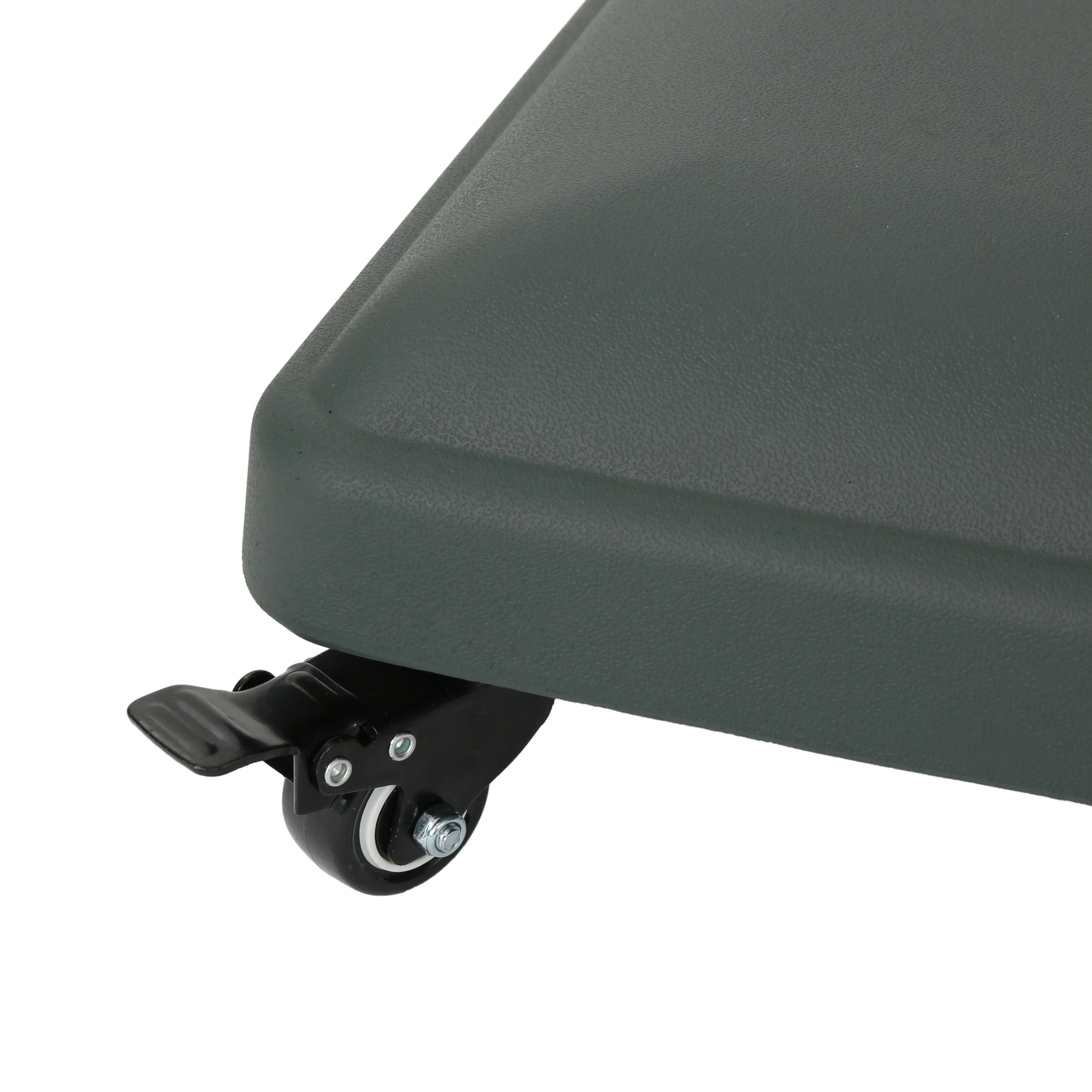 Louise Outdoor Concrete Square 80lb Umbrella Base with Steel Umbrella Holder - furnishings