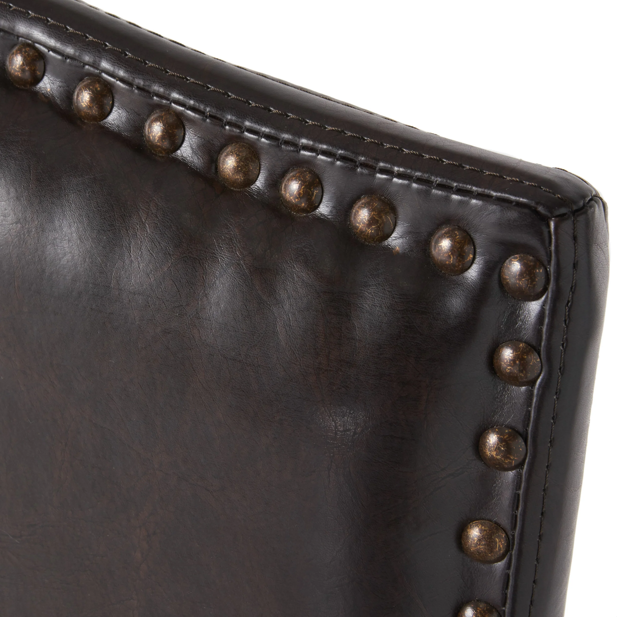 Auburn 30-Inch Brown Leather Backed Barstool (Set of 2) - furnishings
