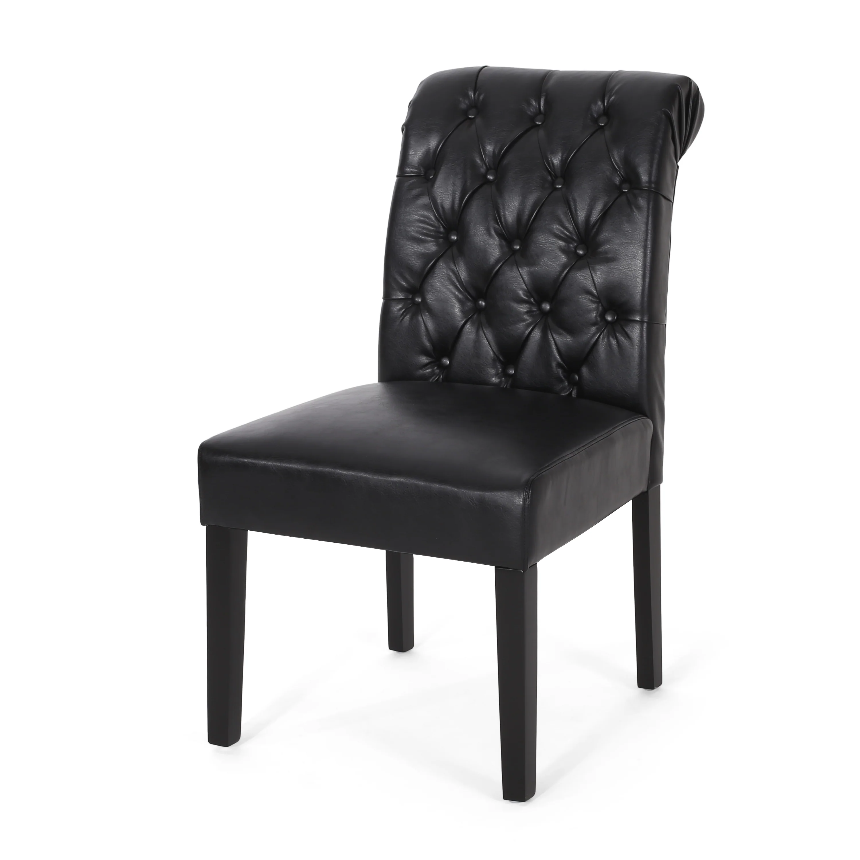 Emerson Contemporary Tufted Rolltop Dining Chairs, Set of 6 - furnishings