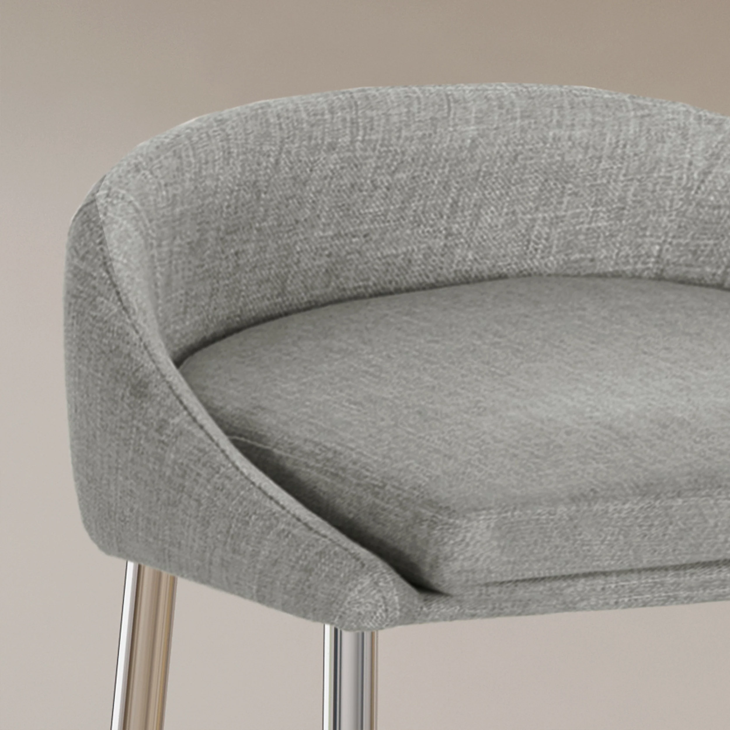 Fanny Upholstered Counter Stools, Modern, Upholstered (Set of 2) - furnishings