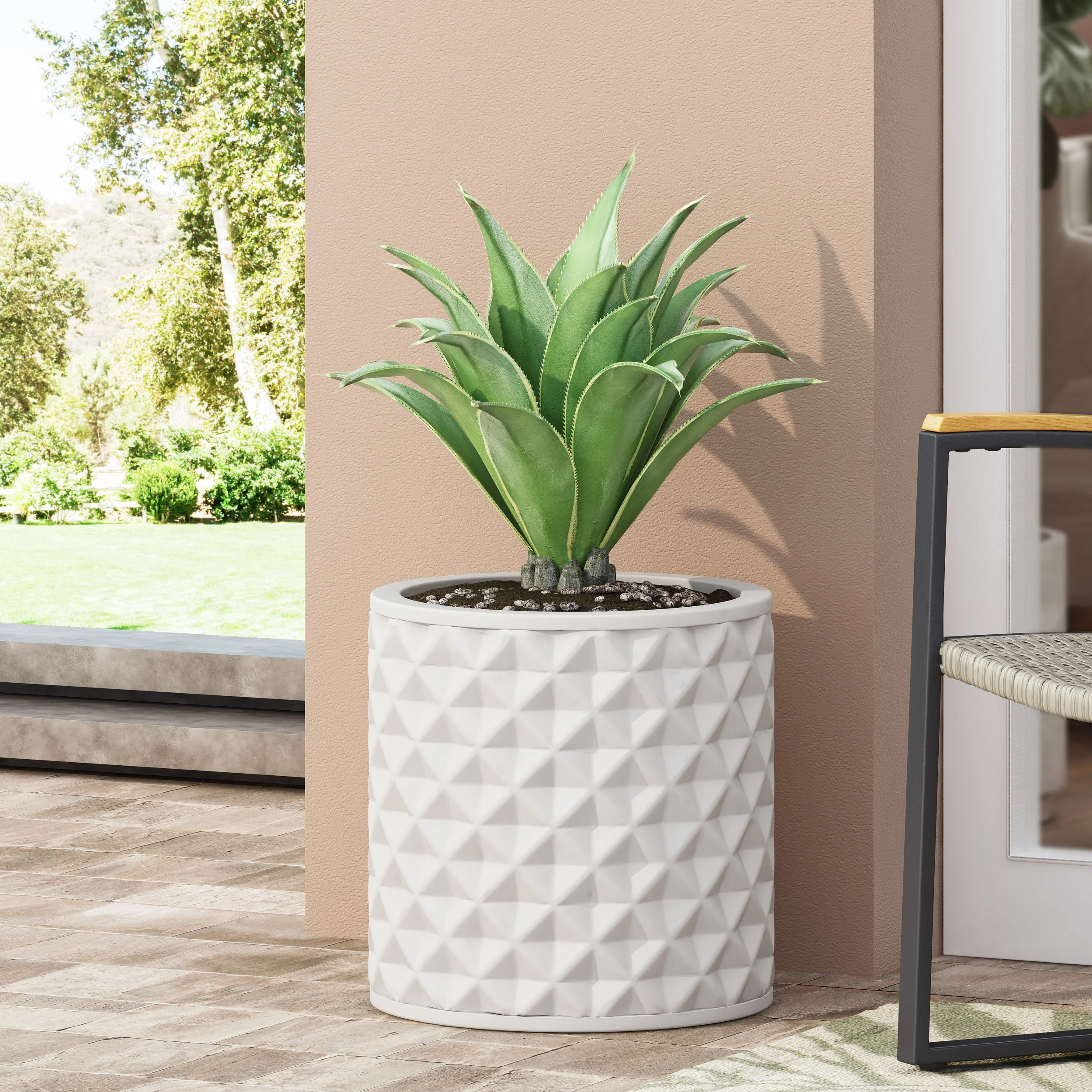 Wilbert Outdoor Cast Stone Planter - furnishings