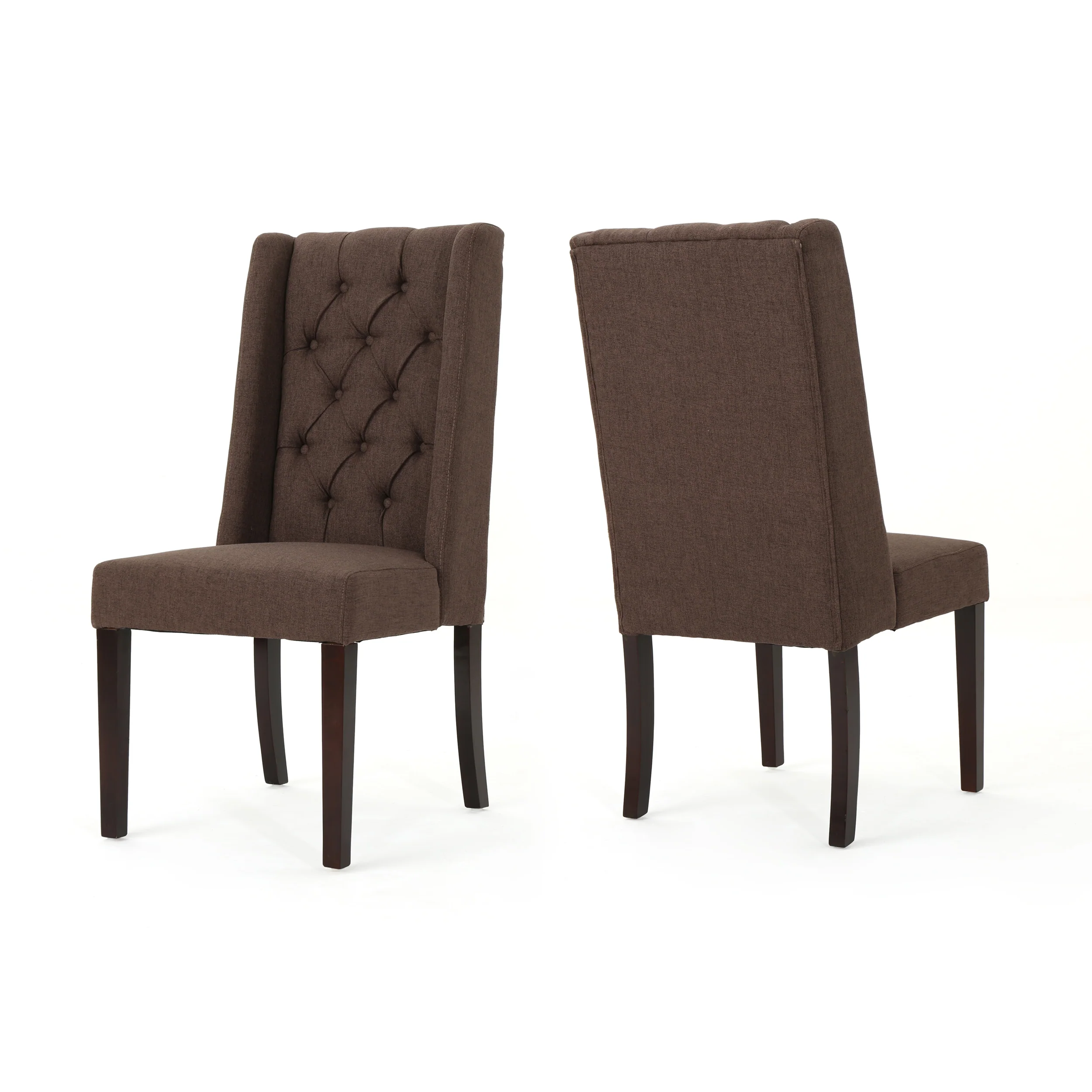 Billings Tufted Fabric High Back Dining Chairs (Set of 2) - furnishings