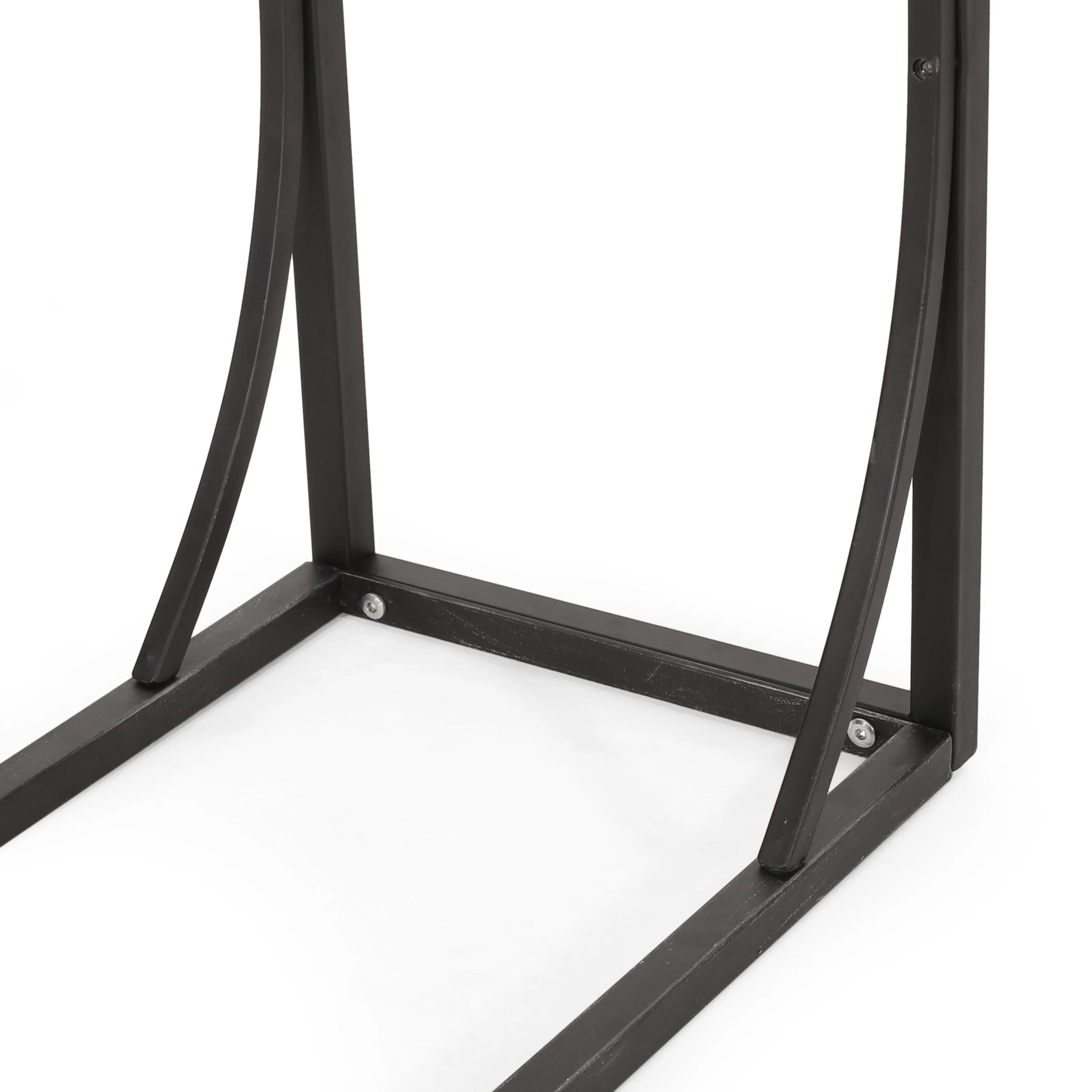 Catileya Modern Industrial C-Shaped End Table - furnishings
