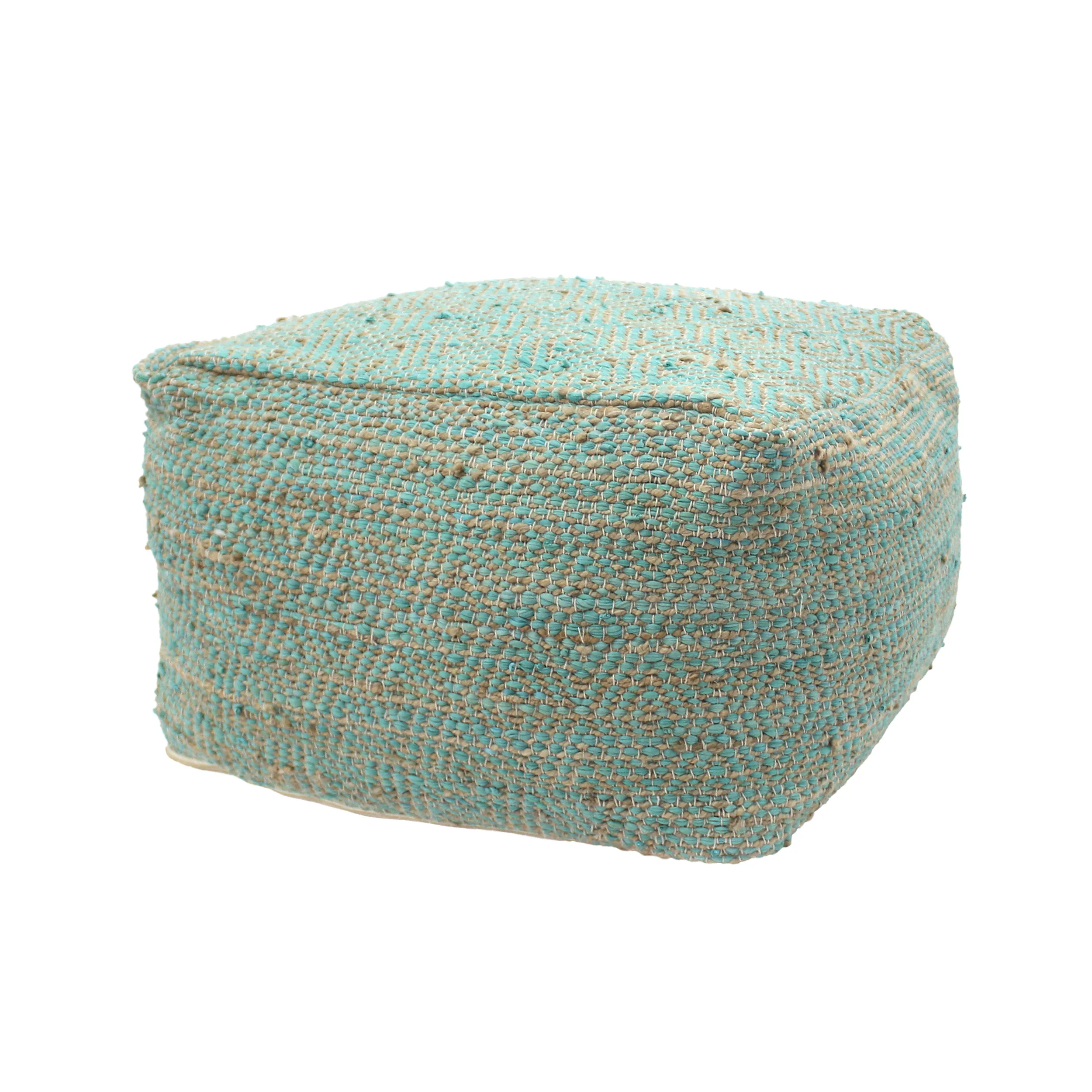 Grace Large Square Boho Style Pouf - furnishings