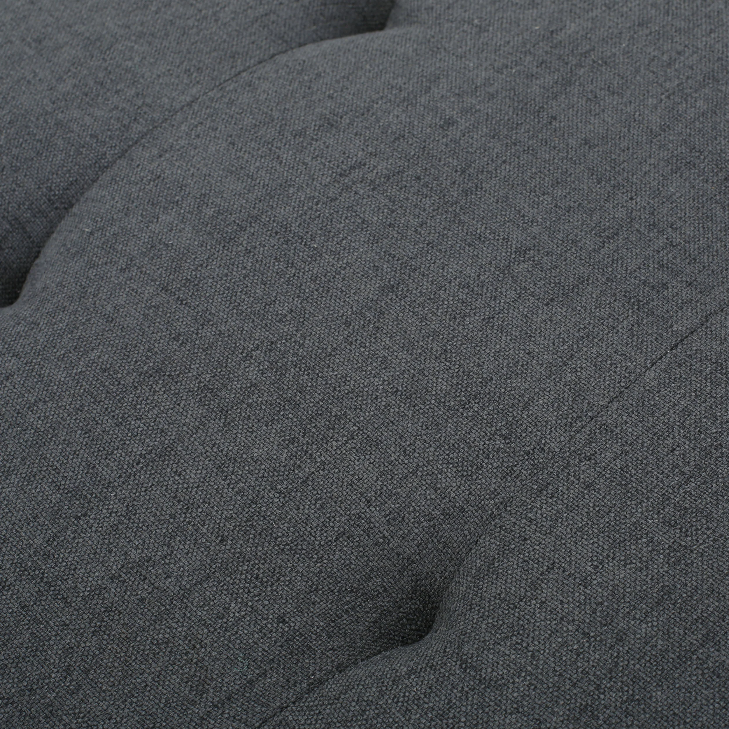 Zahra Contemporary Tufted Fabric Ottoman - furnishings