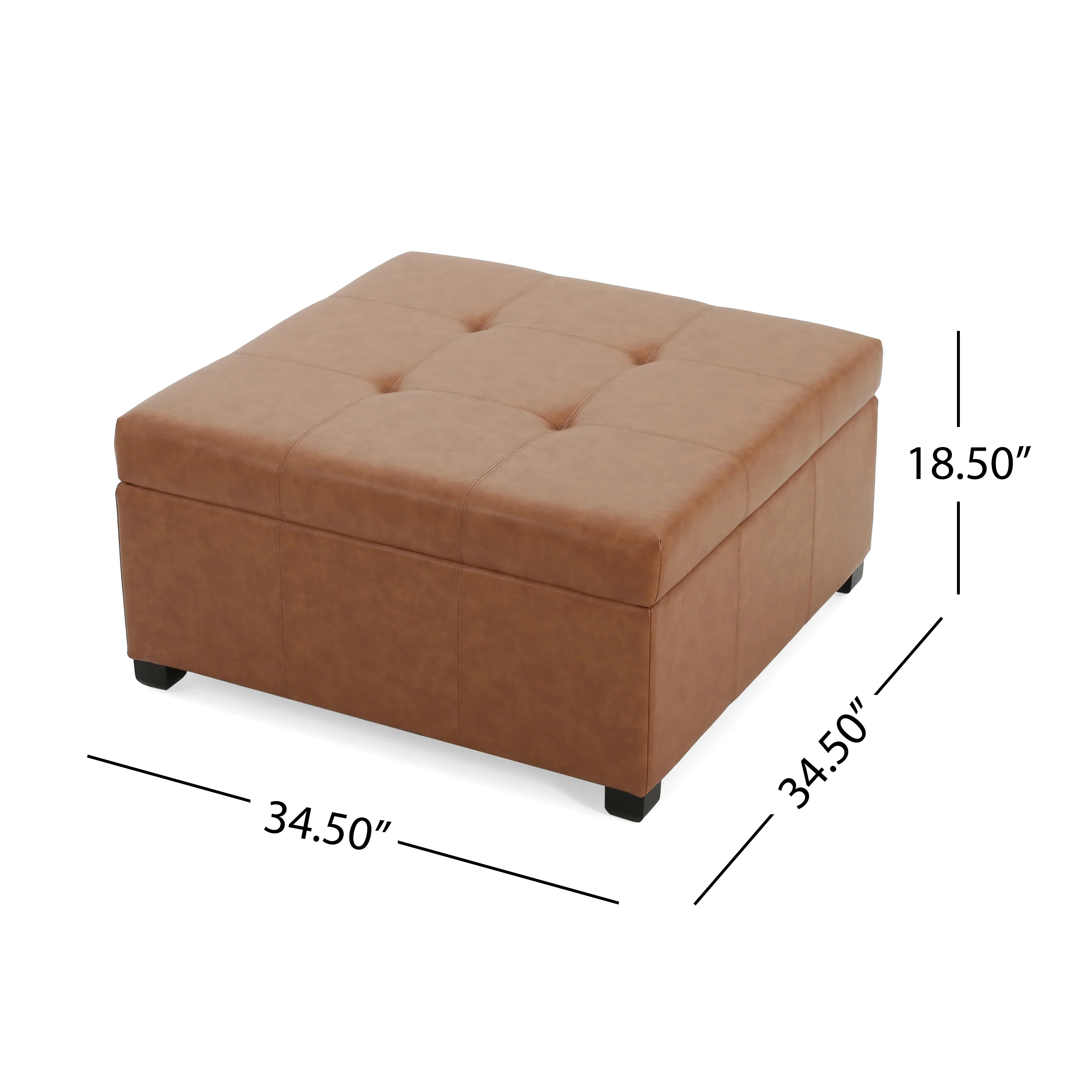 Kwesi Upholstered Storage Ottoman - furnishings
