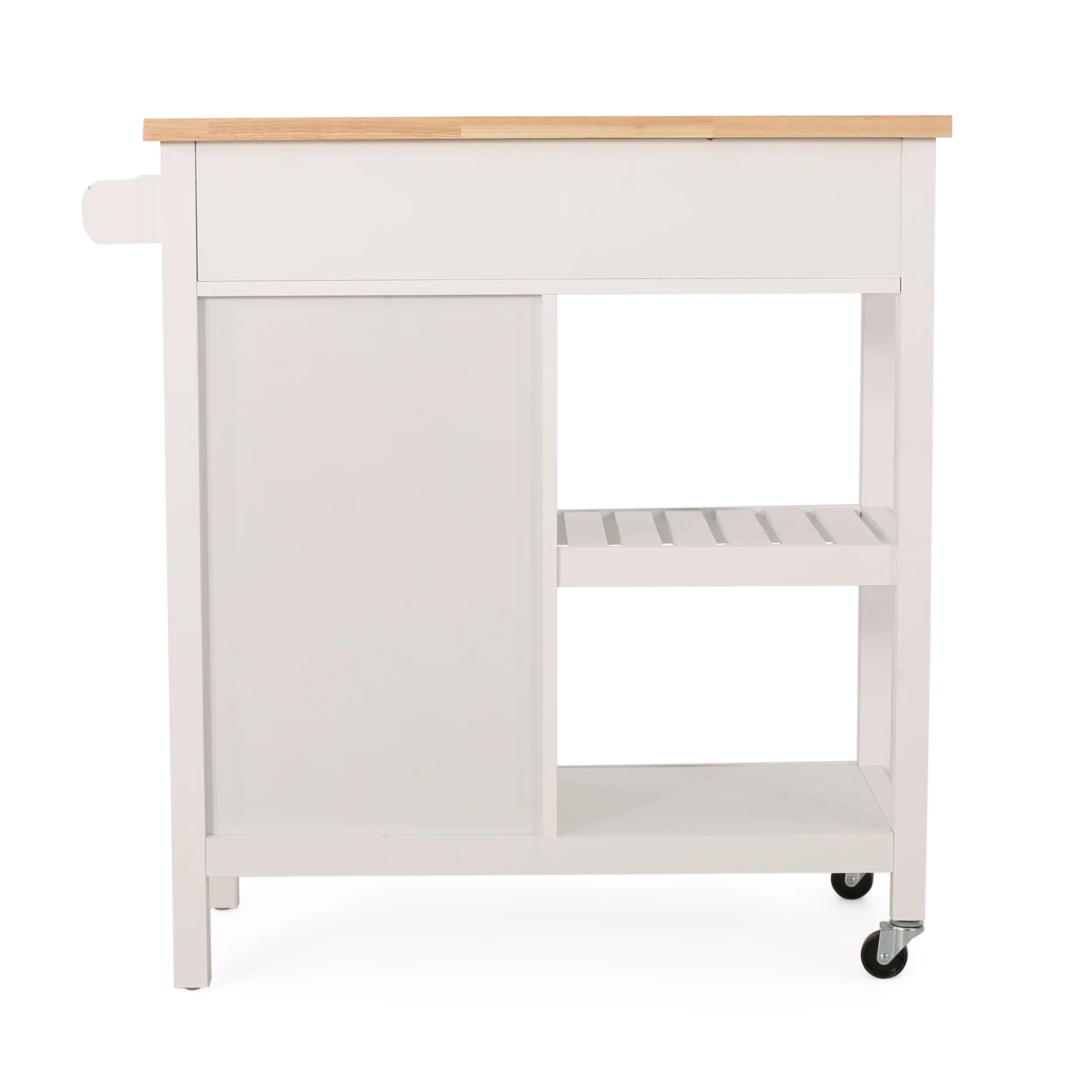 Aidah Contemporary Kitchen Cart with Wheels - furnishings